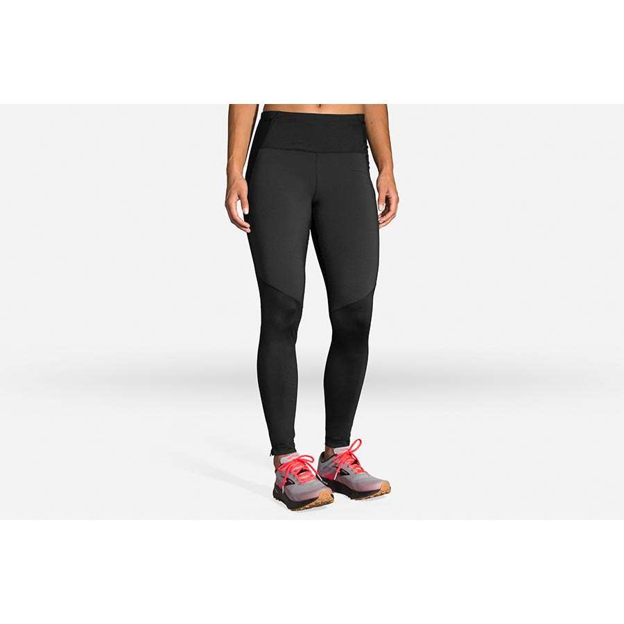 Brooks Switch Hybrid Hardloopbroek Lang Zwart Dames