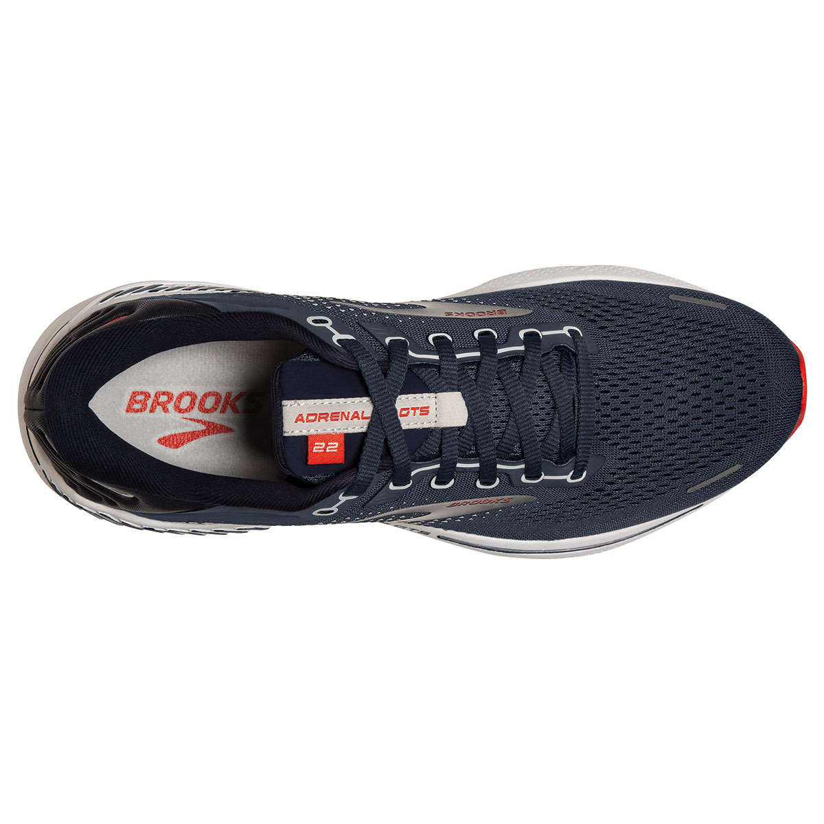 Brooks Adrenaline GTS 22 Hardloopschoenen Donkerblauw/Grijs/Rood Heren