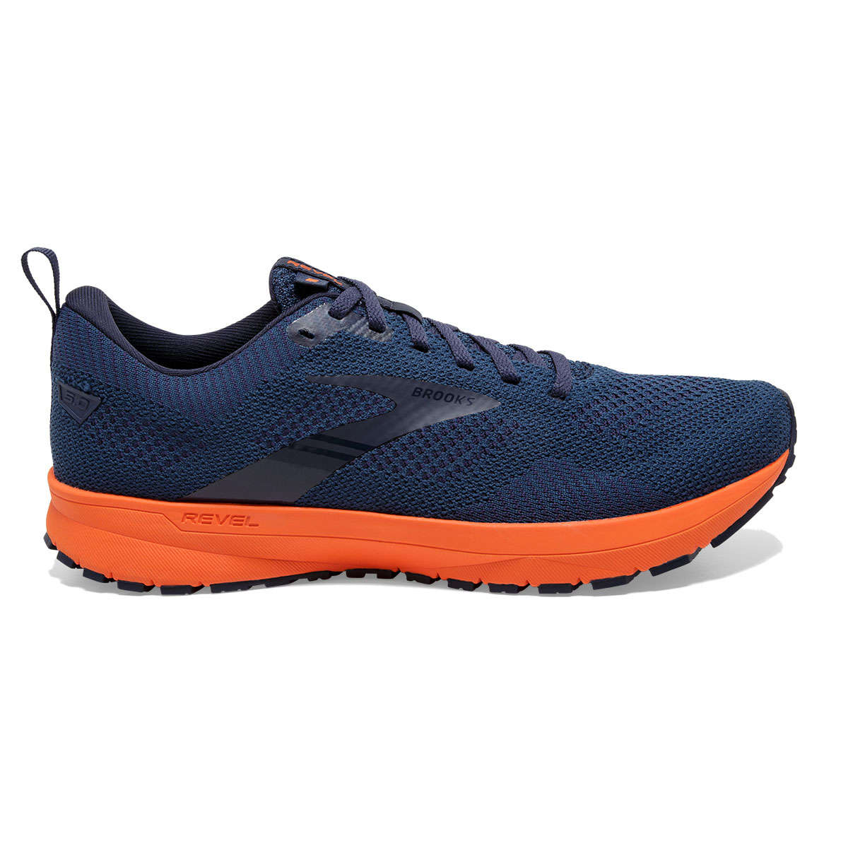 Brooks Revel 5 Hardloopschoenen Donkerblauw/Oranje Heren koop je bij  Futurumshop.nl