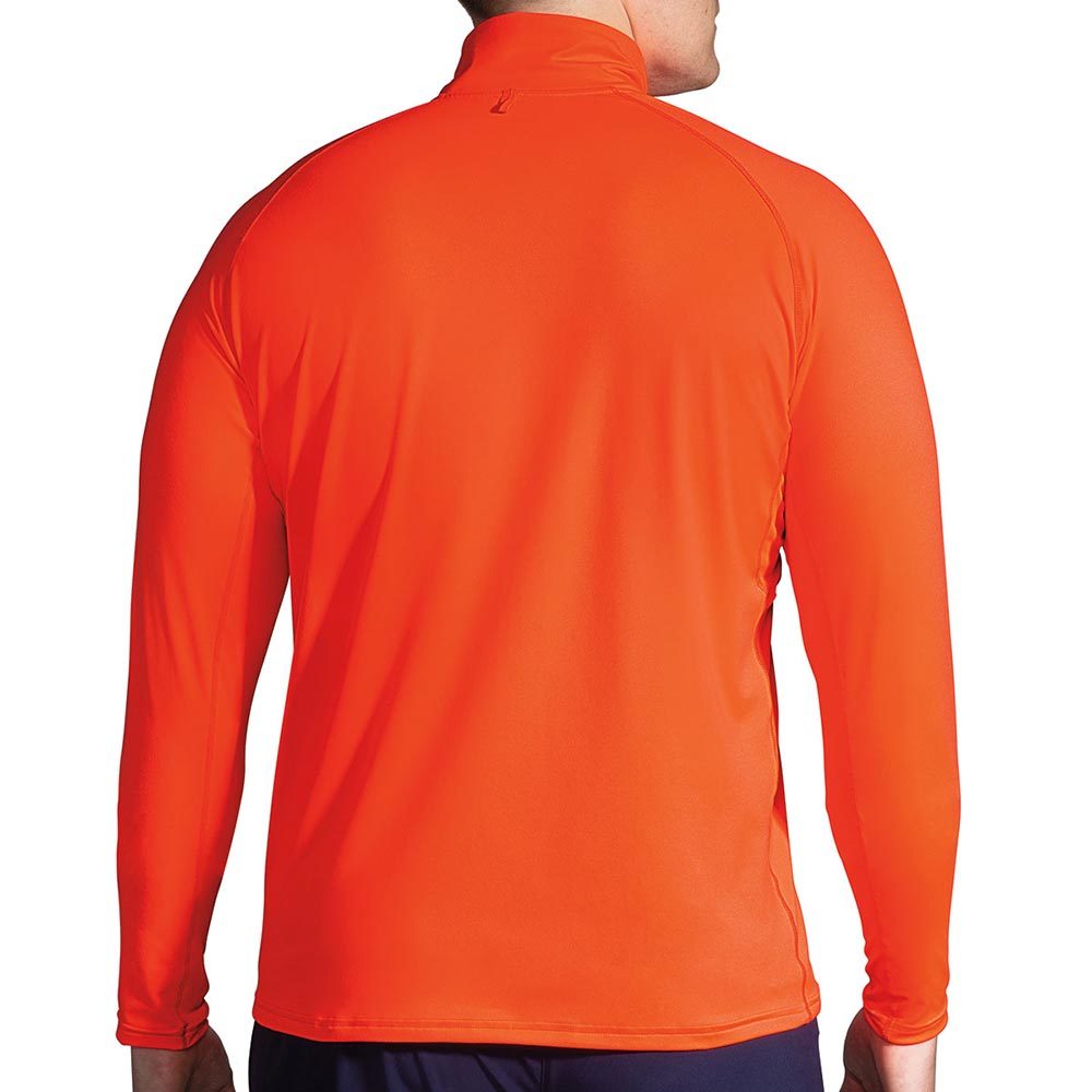 Brooks Dash 1/2 Zip Hardloopshirt Lange Mouwen Oranje Heren