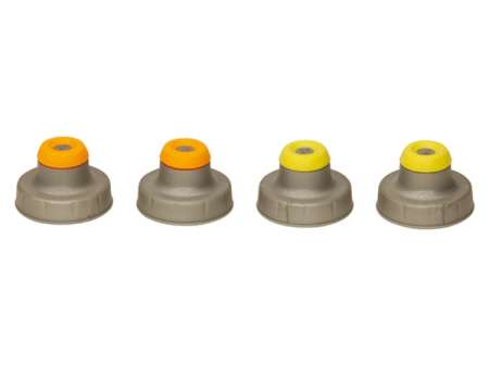 Nathan Push Pull Caps 4-Pack Zilver