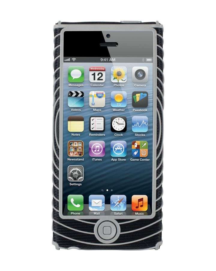 Nathan Sonic Grip iPhone 5 Houder Zwart/Zilver