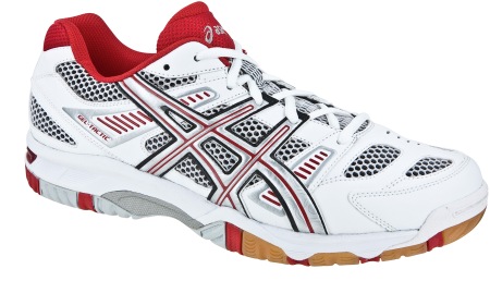 ASICS Gel-Tactic Indoorschoen Wit/Rood Heren koop je bij Futurumshop.nl