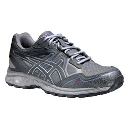 ASICS Gel-Fujistorm G-TX Wandelschoen Grijs/Paars/Blauw Dames koop je bij  Futurumshop.nl
