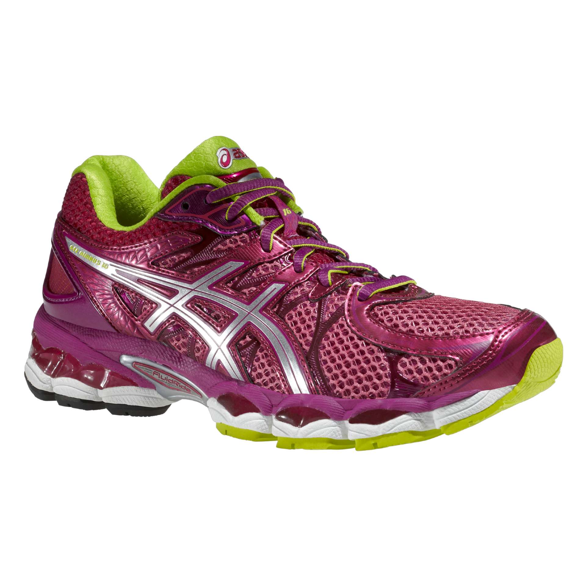 ASICS Gel Nimbus 16 Hardloopschoenen Roze Groen Dames koop je bij Futurumshop