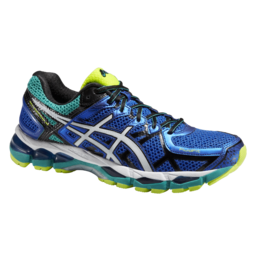 Gel Kayano 21 Hardloopschoenen Blauw Geel Heren