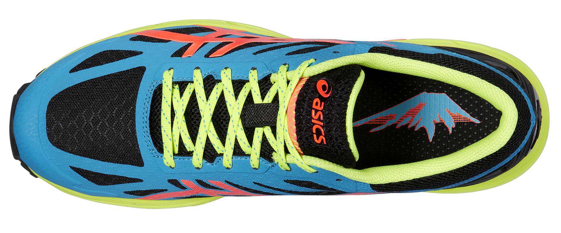 ASICS Gel FujiPro Trail Hardloopschoenen Oranje Blauw Zwart Heren