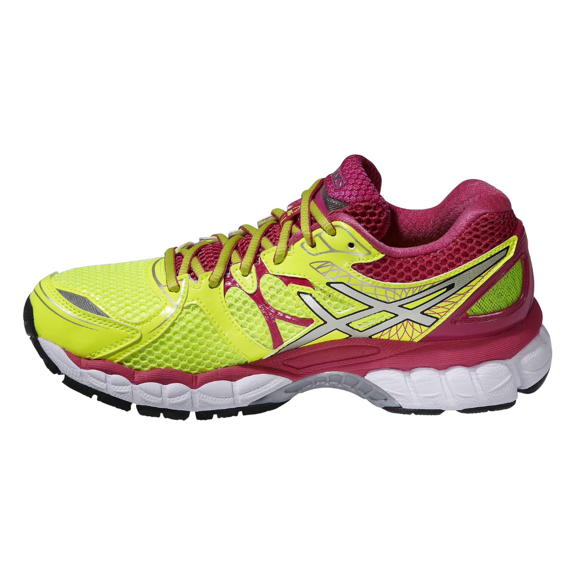 ASICS Gel Nimbus 16 Hardloopschoenen Geel Zilver Roze Dames koop