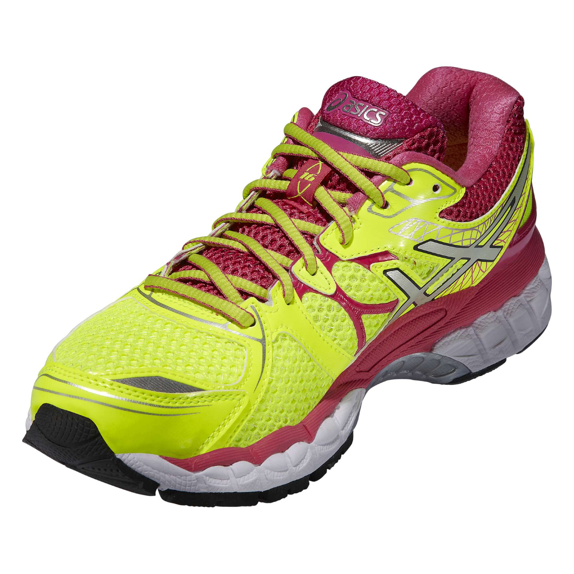 nicotine vliegtuig Skalk ASICS Gel Nimbus 16 Hardloopschoenen Geel/Zilver/Roze Dames koop je bij  Futurumshop.nl