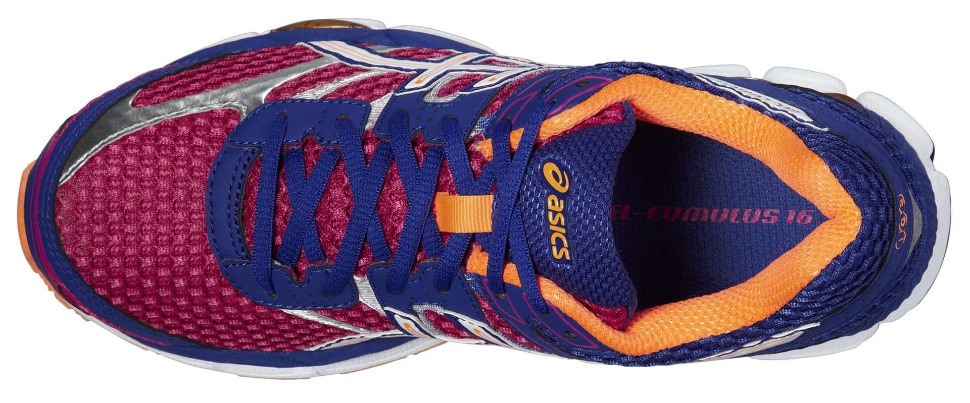 ASICS Gel Cumulus 16 2A Hardloopschoenen Roze Wit Blauw Dames