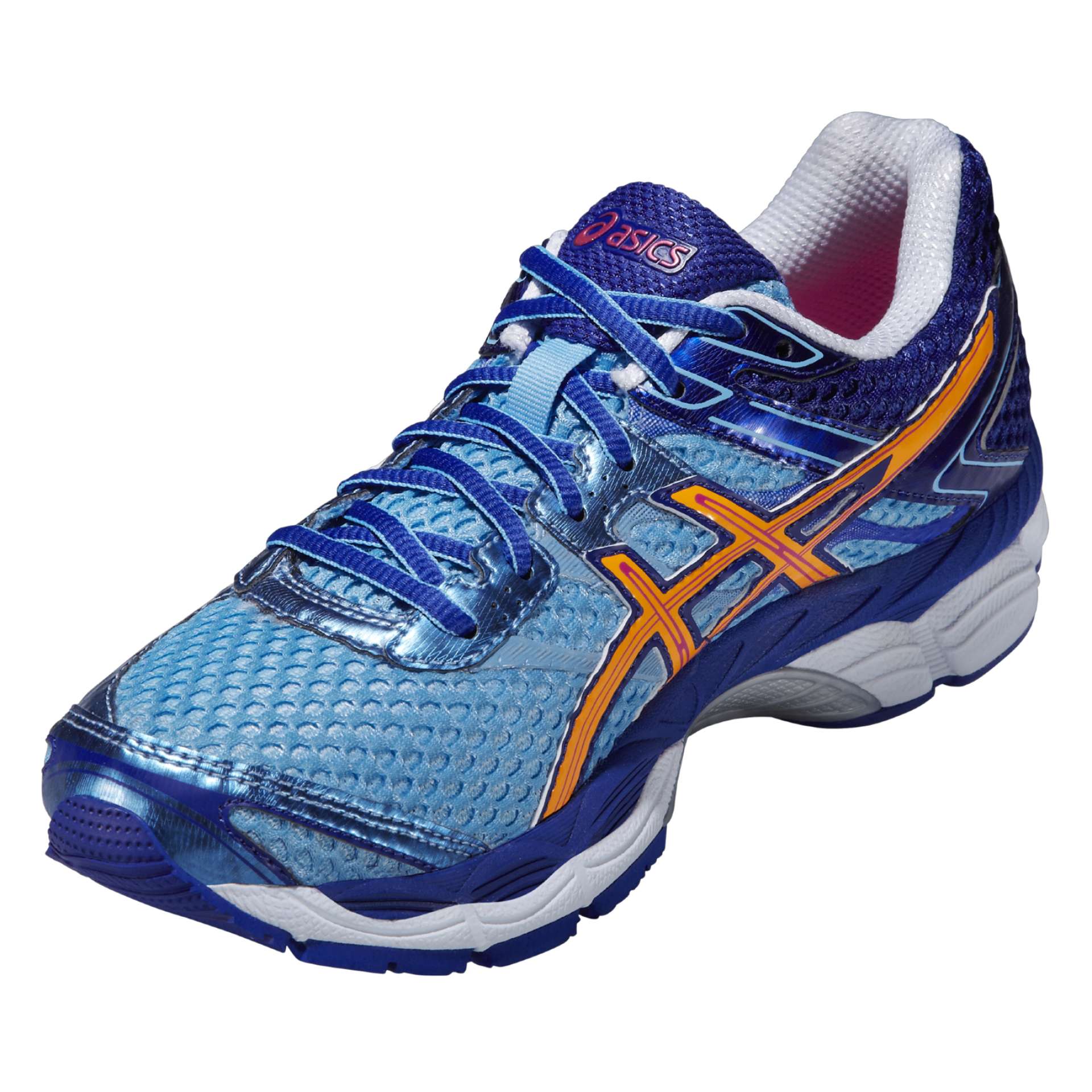 ASICS Gel Cumulus 16 Hardloopschoenen Blauw/Oranje Dames koop je bij  Futurumshop.nl