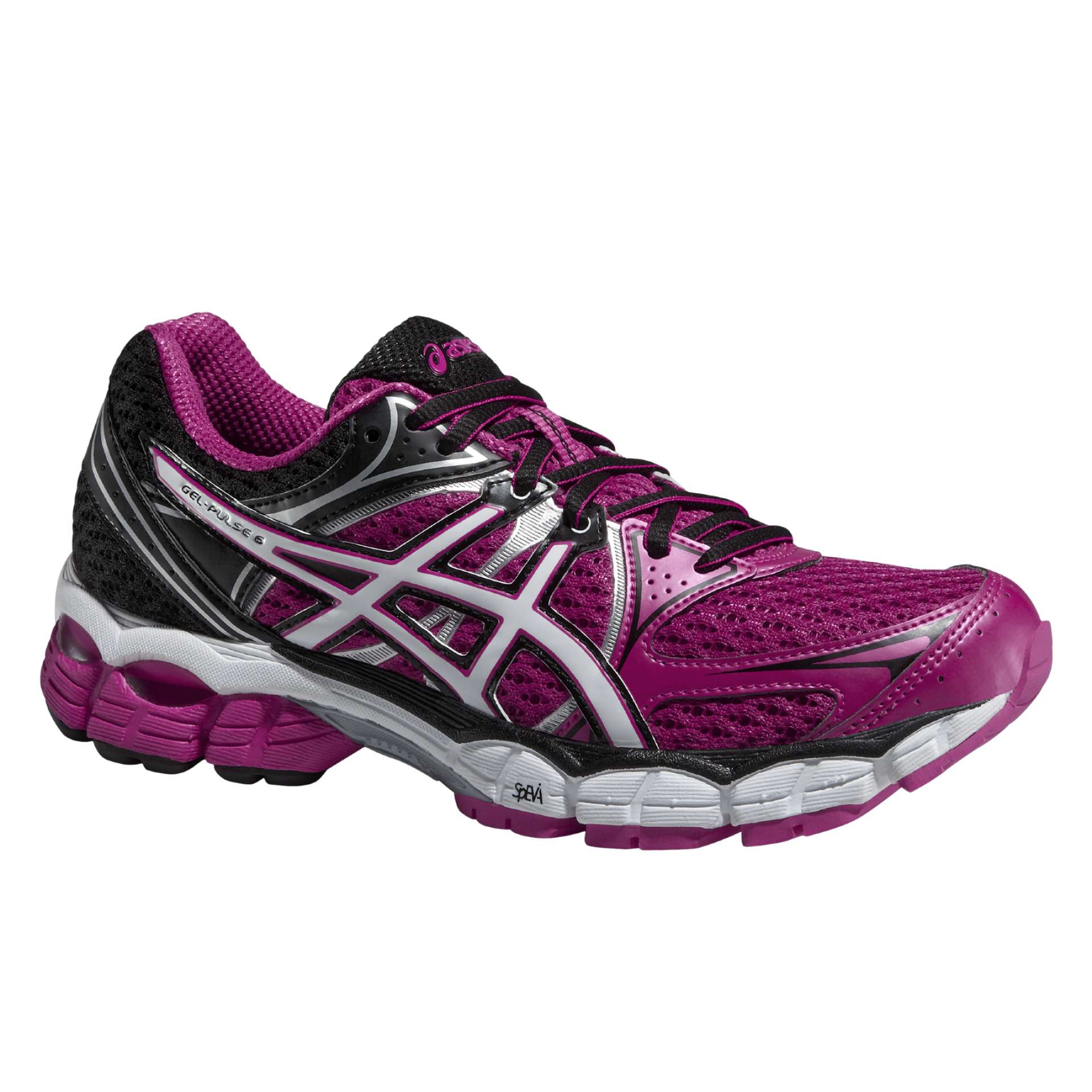 ASICS Gel Pulse 6 Hardloopschoenen Roze Wit Zwart Dames koop je bij Futurumshop