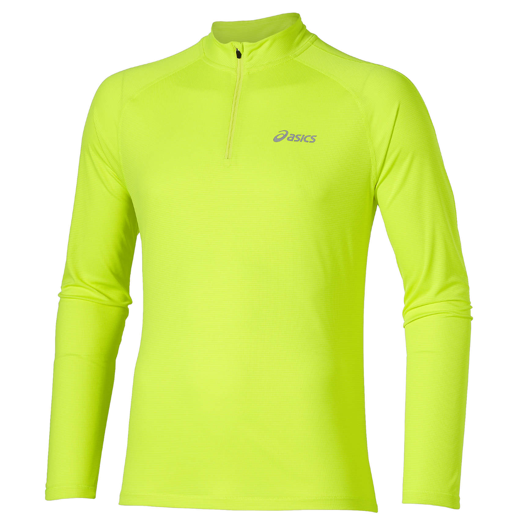 ASICS Hardloopshirt Lange Mouwen Half Zip Geel Heren koop je bij Futurumshop