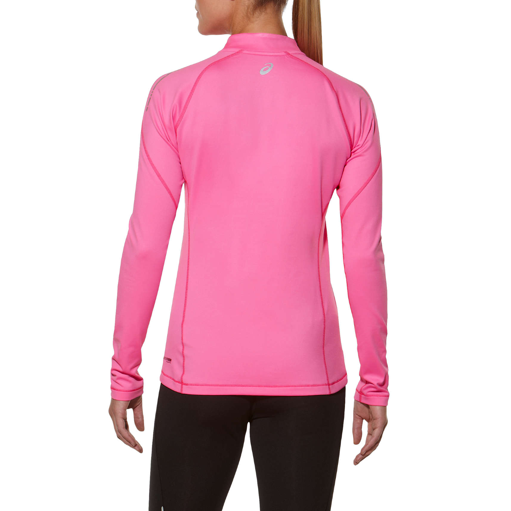 Norrona pureUll Zip Neck Hemd met Lange Mouwen Dames - Aquarius/Indigo