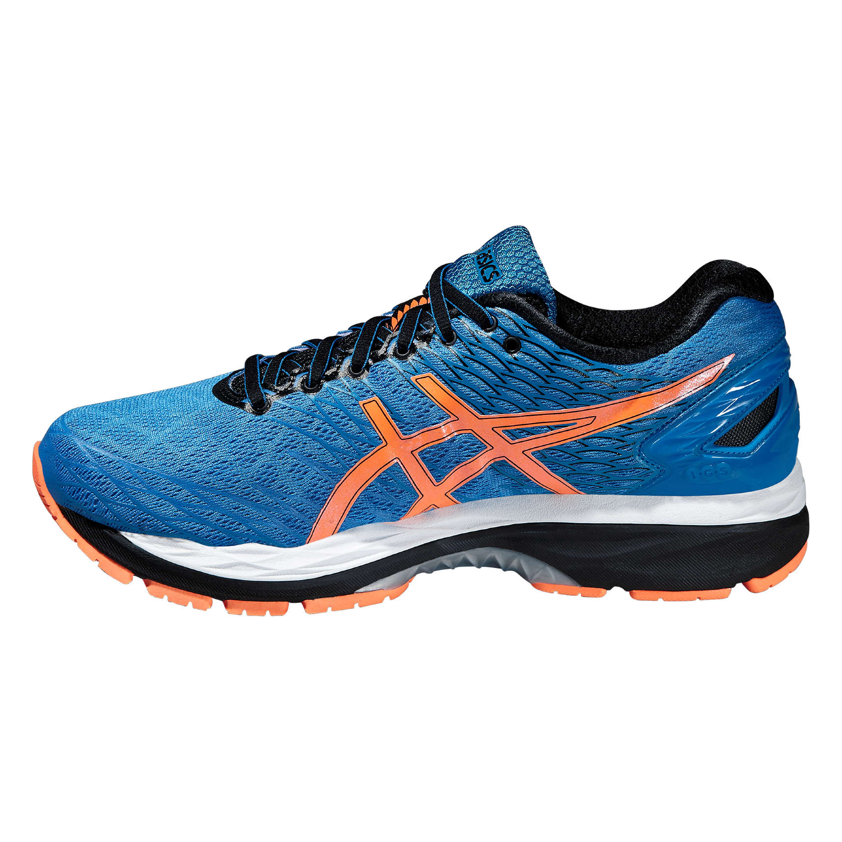 ASICS Gel Nimbus 18 Hardloopschoenen Blauw/Oranje Heren