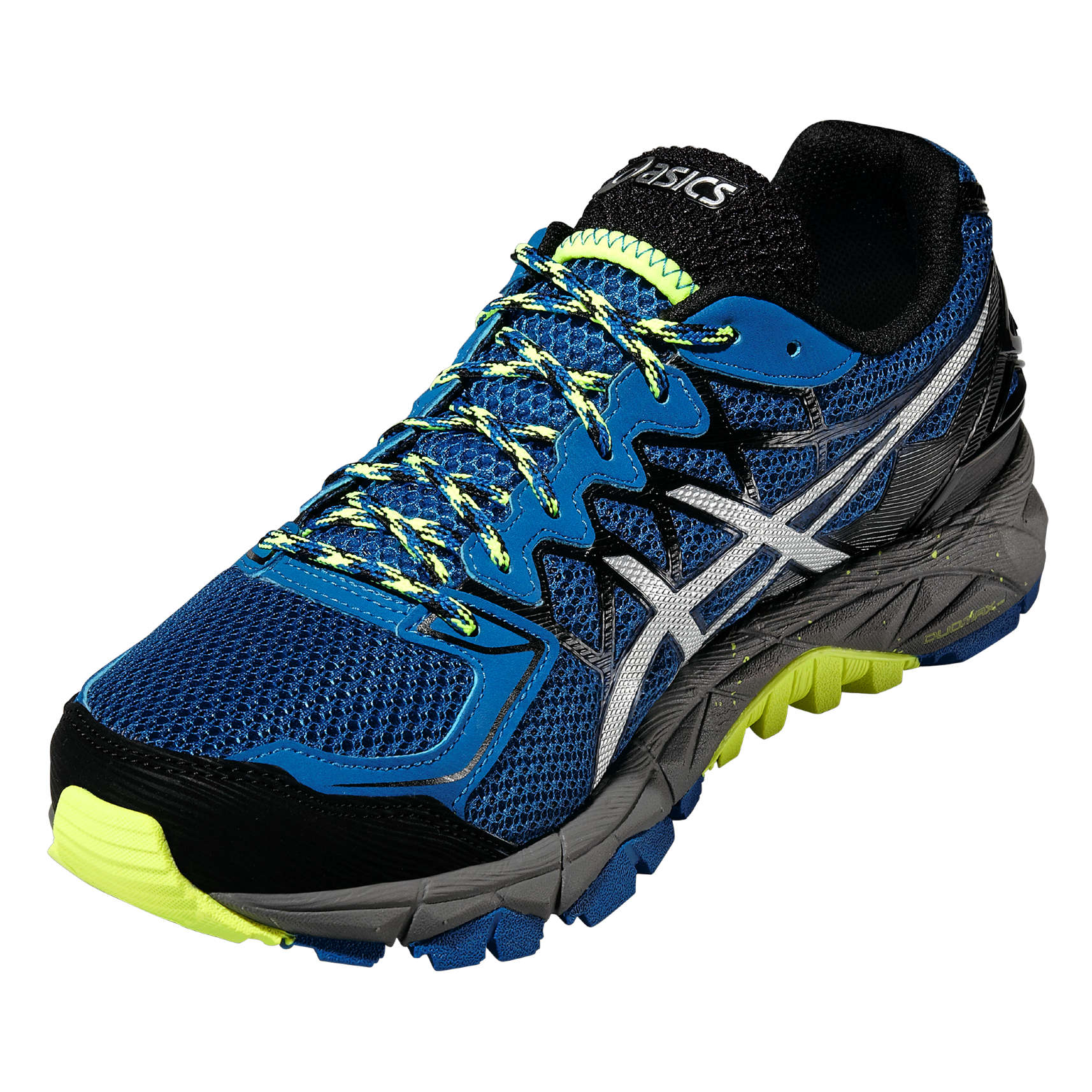 ASICS Gel Fuji Trabuco Trail Hardloopschoenen Blauw/Zwart/Geel Heren koop  je bij Futurumshop.nl