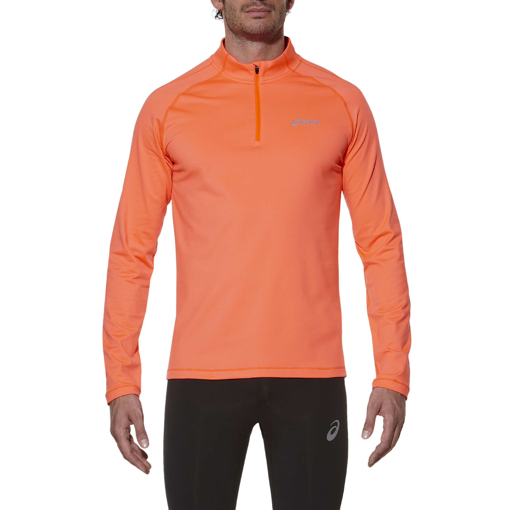 ASICS Ess Winter Hardloopshirt Lange Mouwen 1/2 Rits Oranje Heren koop