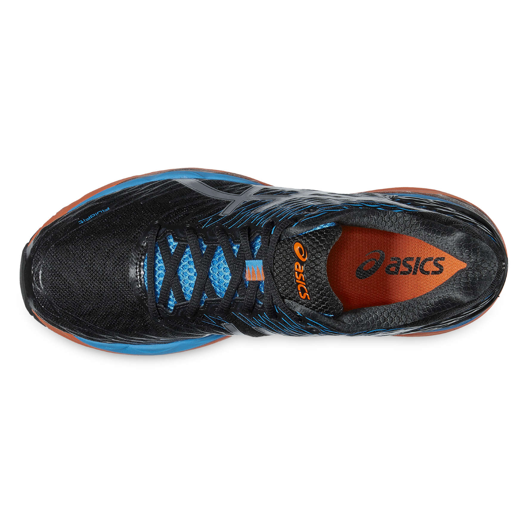 ASICS Gel Nimbus 18 Hardloopschoenen Zwart/Blauw/Oranje Heren