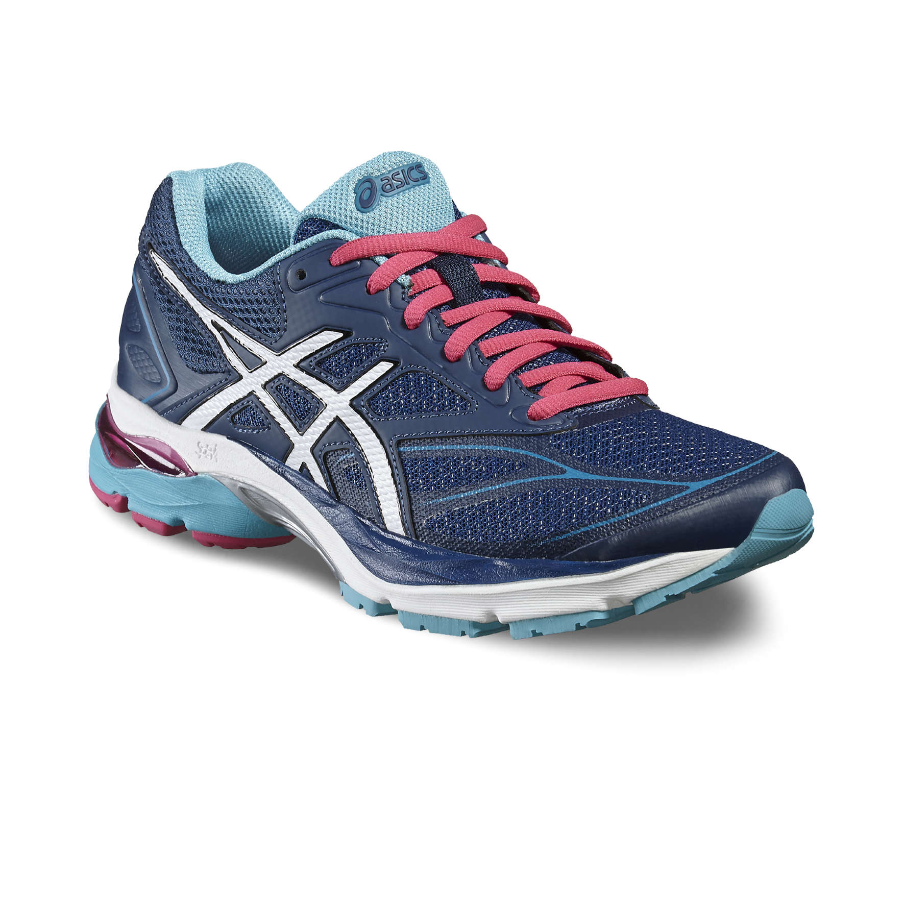 ASICS Gel Pulse 8 Hardloopschoenen Blauw/Wit/Roze Dames