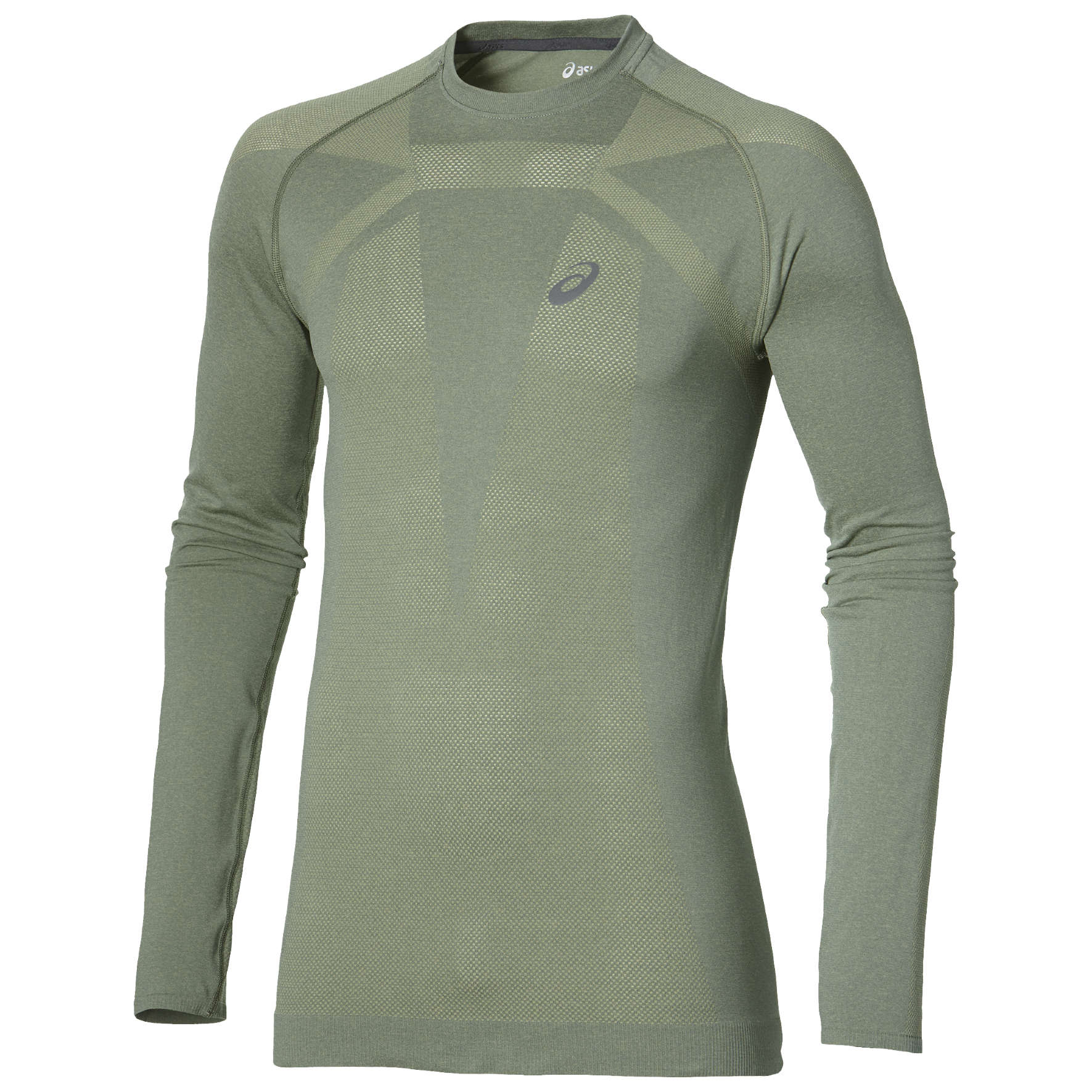 ASICS Seamless Hardloopshirt Lange Mouwen Groen Heren koop je bij Futurumshop