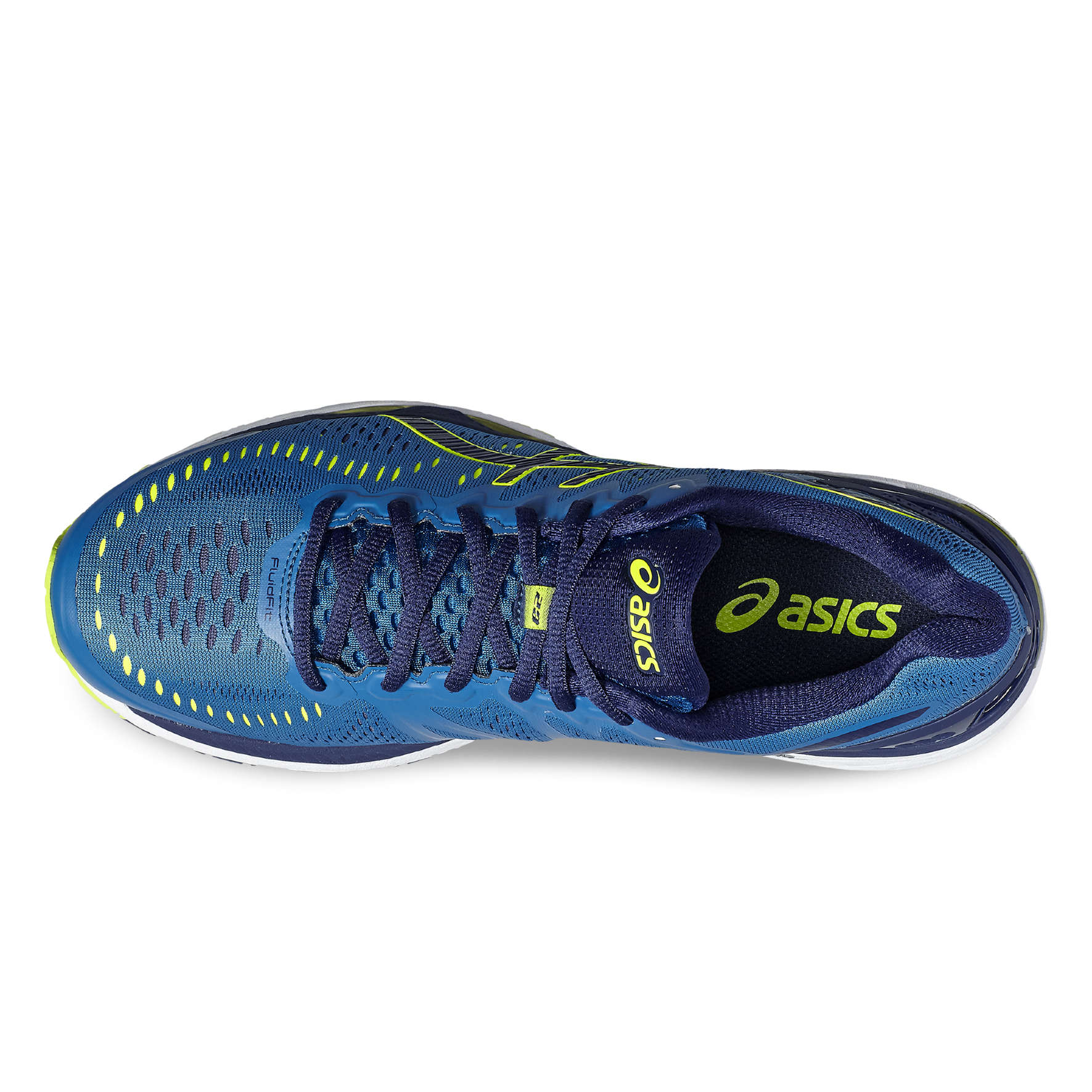 ASICS Gel Kayano 23 Hardloopschoenen Blauw Geel Heren koop je bij Futurumshop