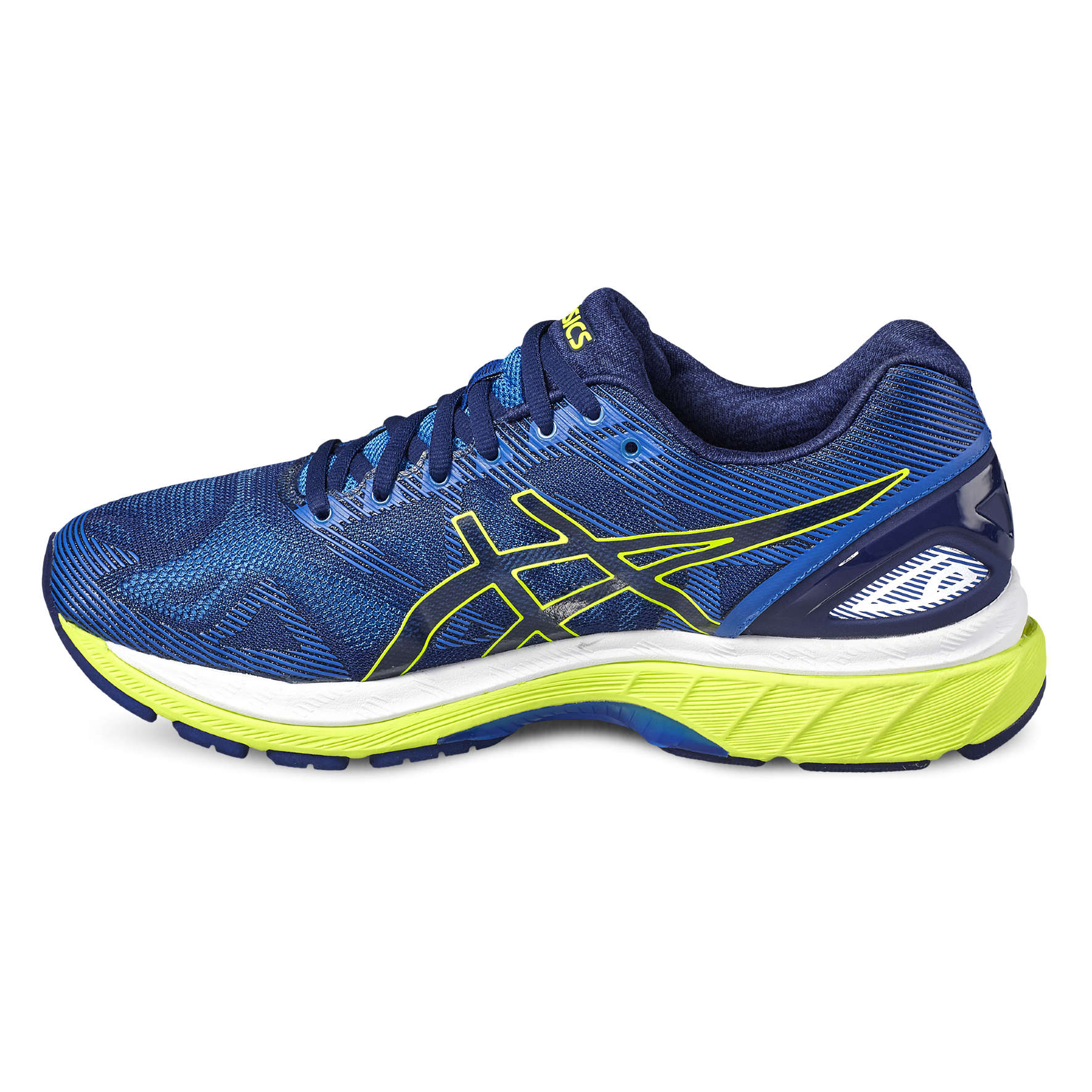 ASICS Gel Nimbus 19 Hardloopschoenen Blauw/Geel Heren