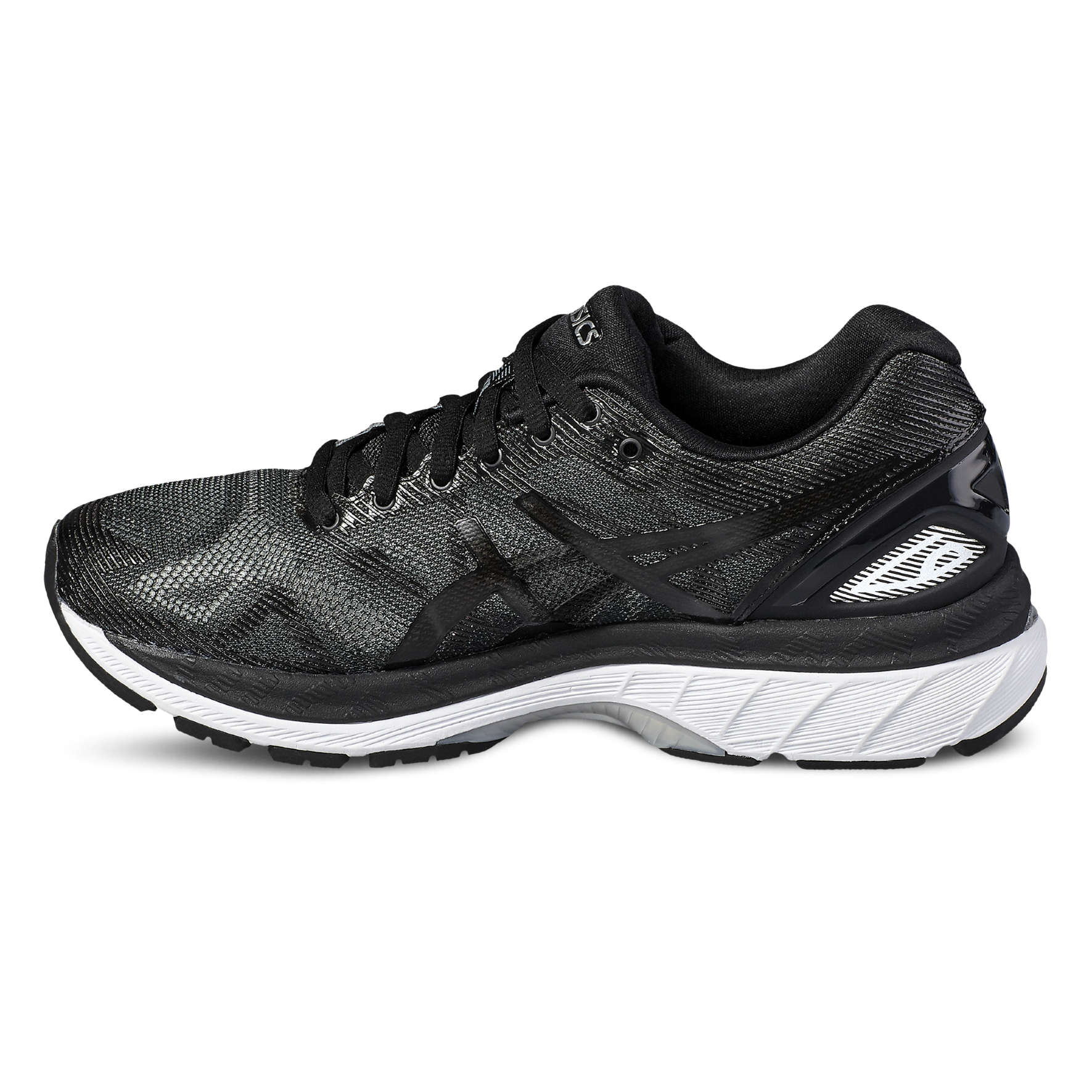 ASICS Gel Nimbus 19 Hardloopschoenen Zwart Grijs Zilver Dames koop je bij Futurumshop