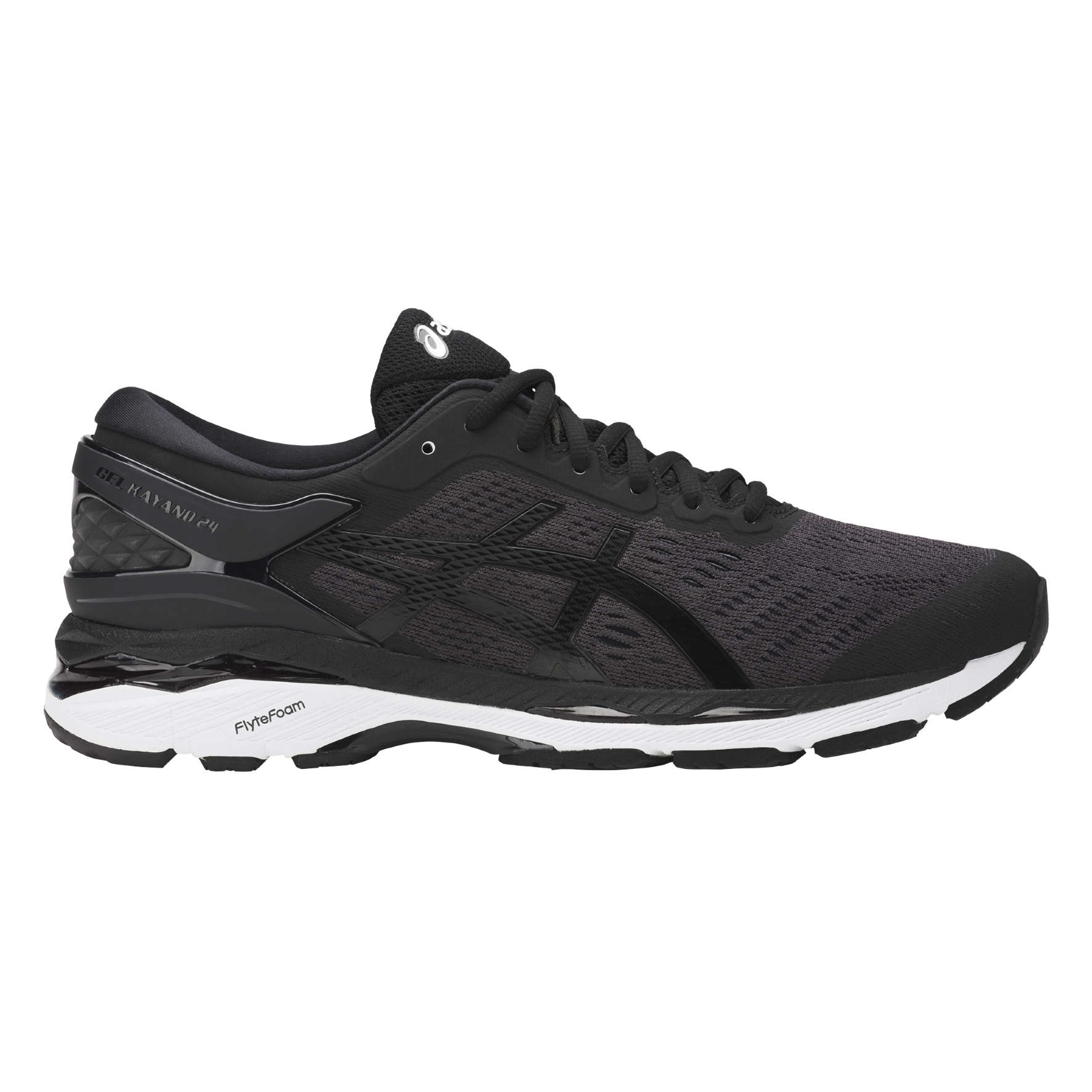 ASICS Gel Kayano 24 Hardloopschoenen Zwart/Wit Heren