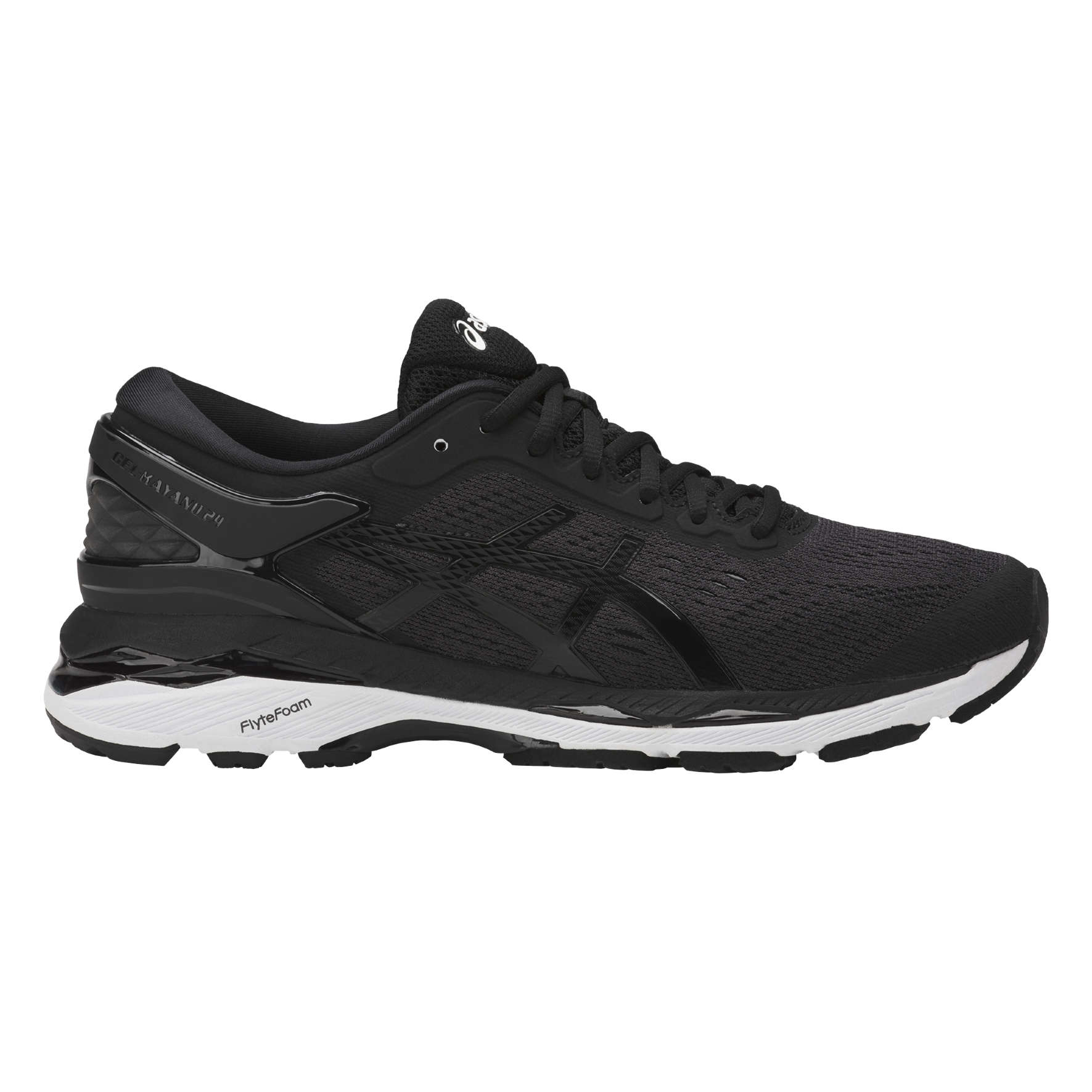 ASICS Gel Kayano 24 Hardloopschoenen Zwart/Wit Dames