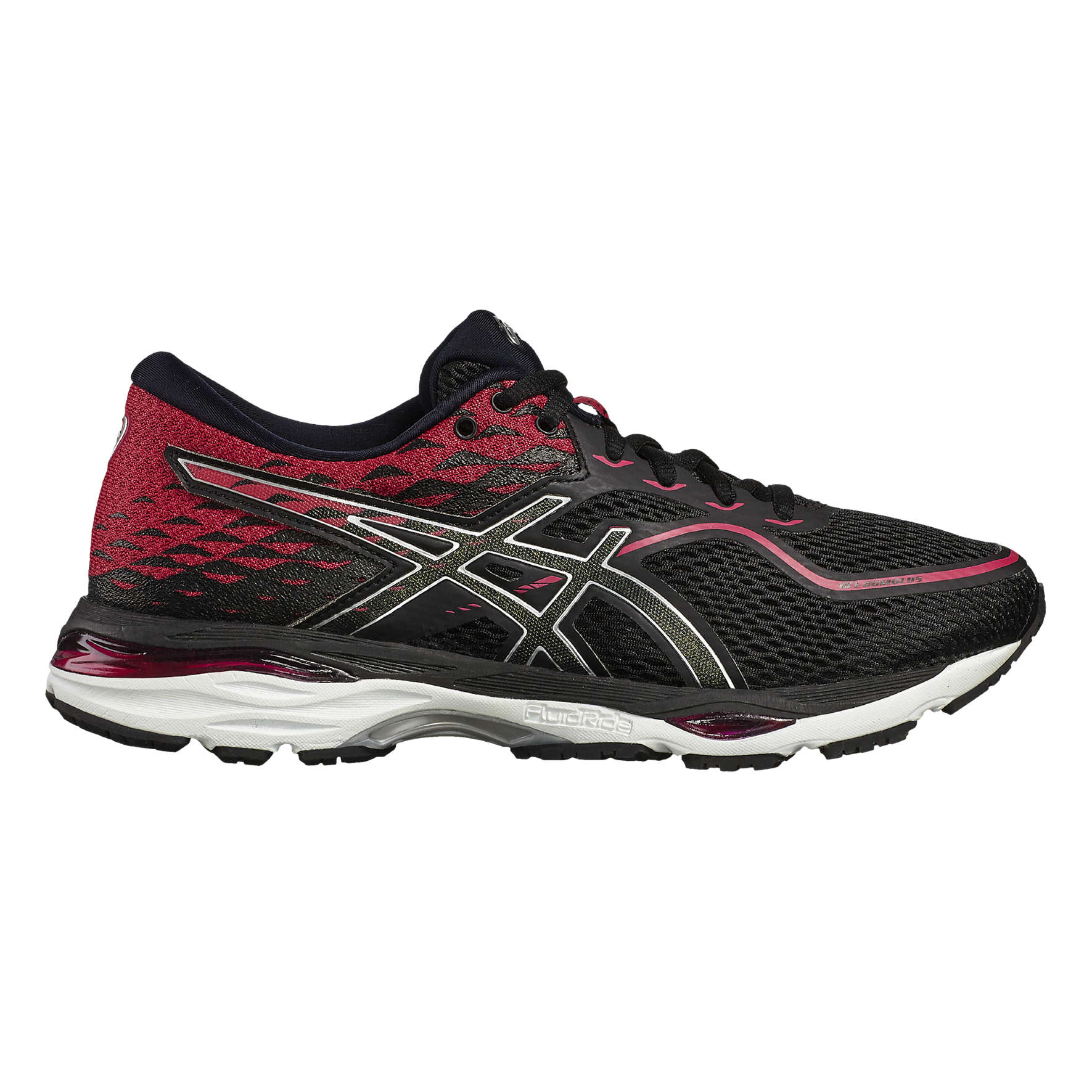 ASICS Gel Cumulus 19 Hardloopschoenen Zwart/Zilver/Roze Dames