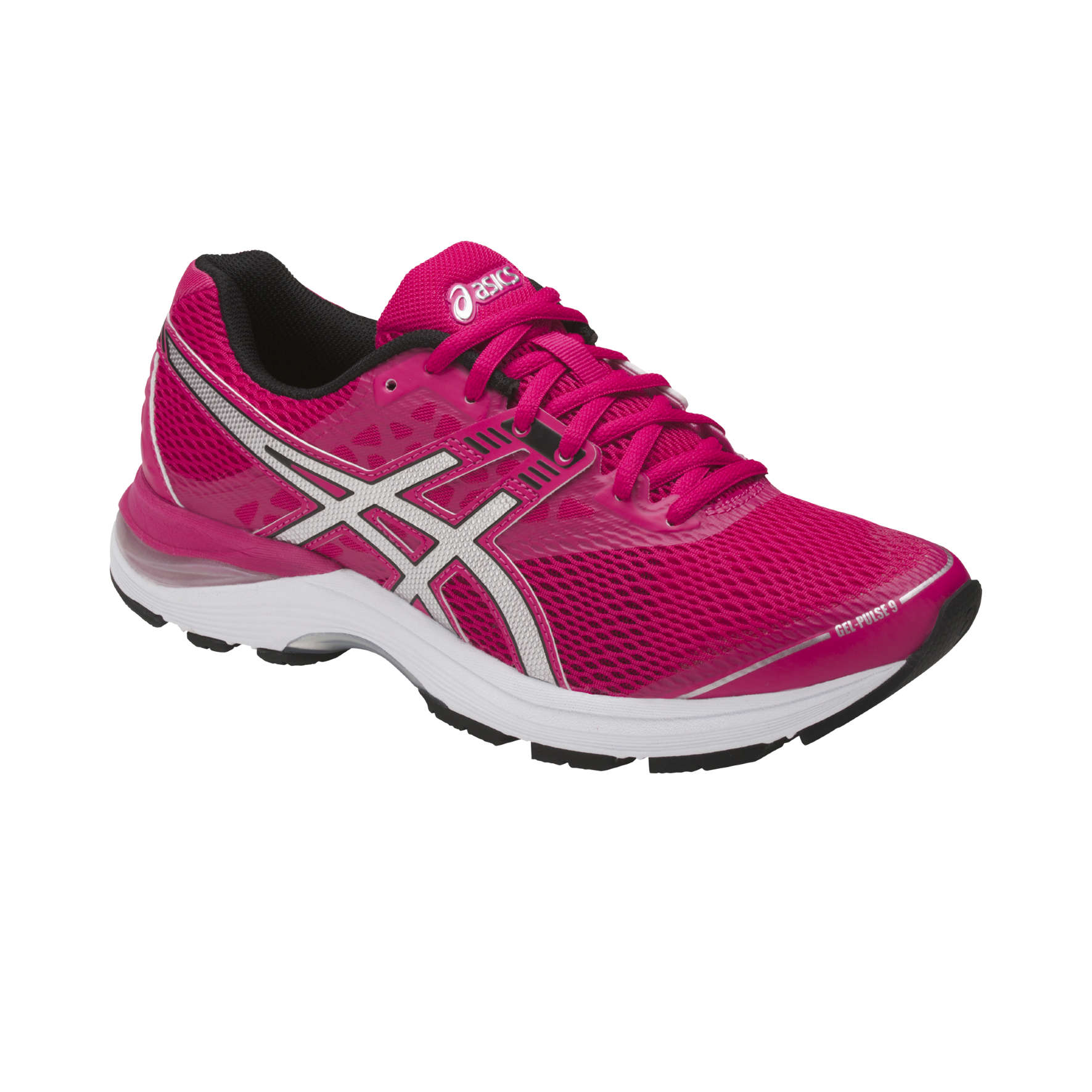 ASICS Gel Pulse 9 Hardloopschoenen Roze/Zilver/Wit Dames