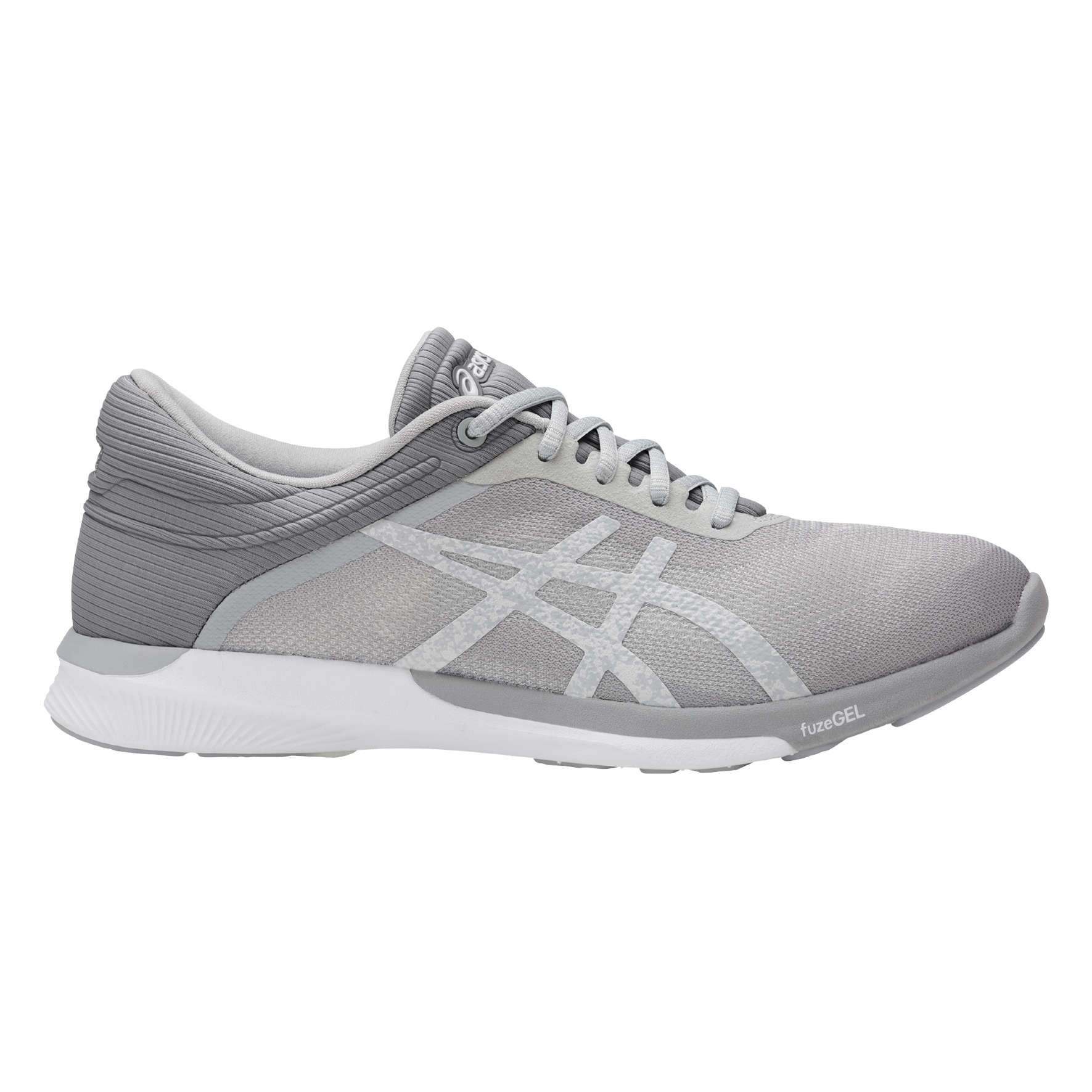 ASICS fuzeX Rush Hardloopschoenen Grijs/Wit Dames