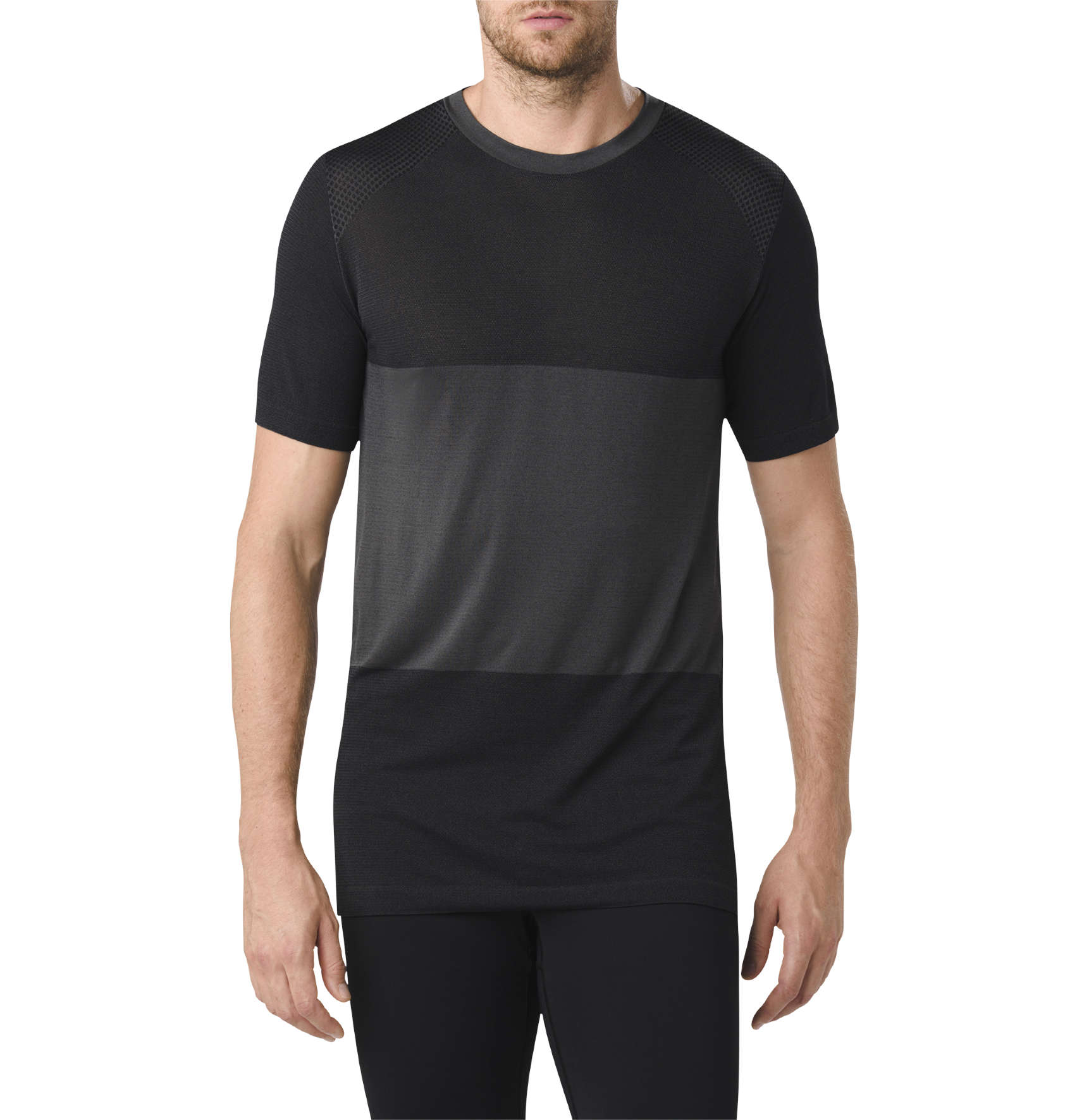 ASICS fuzeX Seamless Hardloopshirt Korte Mouwen Zwart Heren