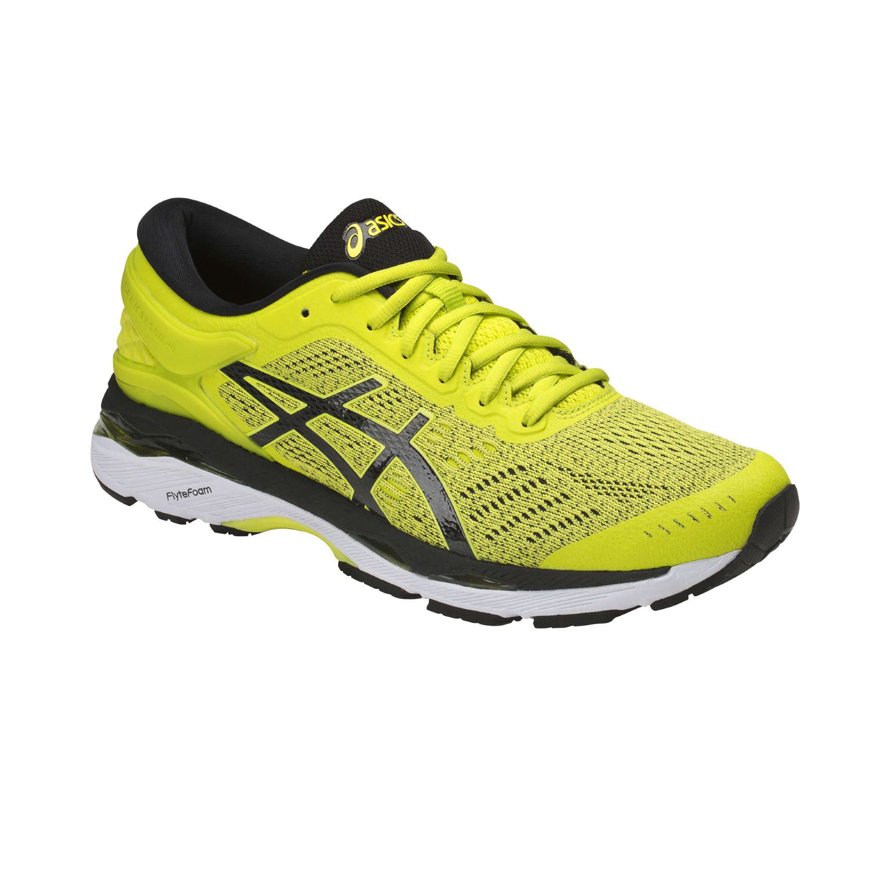 ASICS Gel Kayano 24 Hardloopschoenen Geel/Zwart/Wit Heren