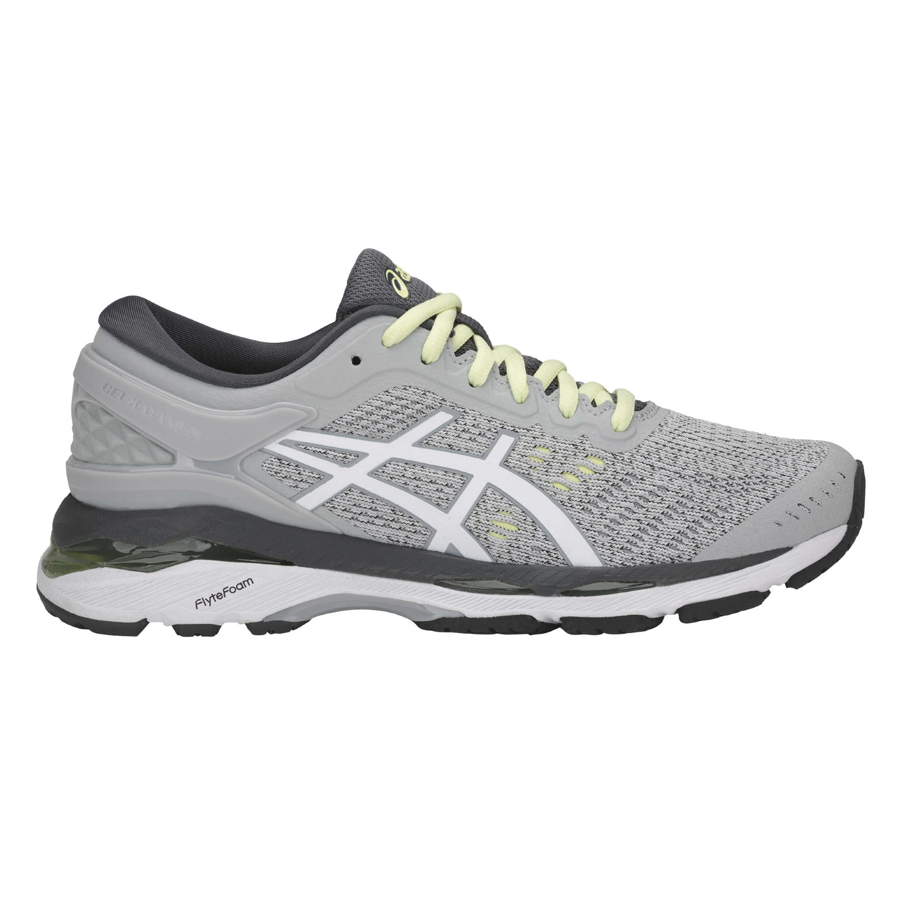 ASICS Gel Kayano 24 Hardloopschoenen Grijs/Wit Dames