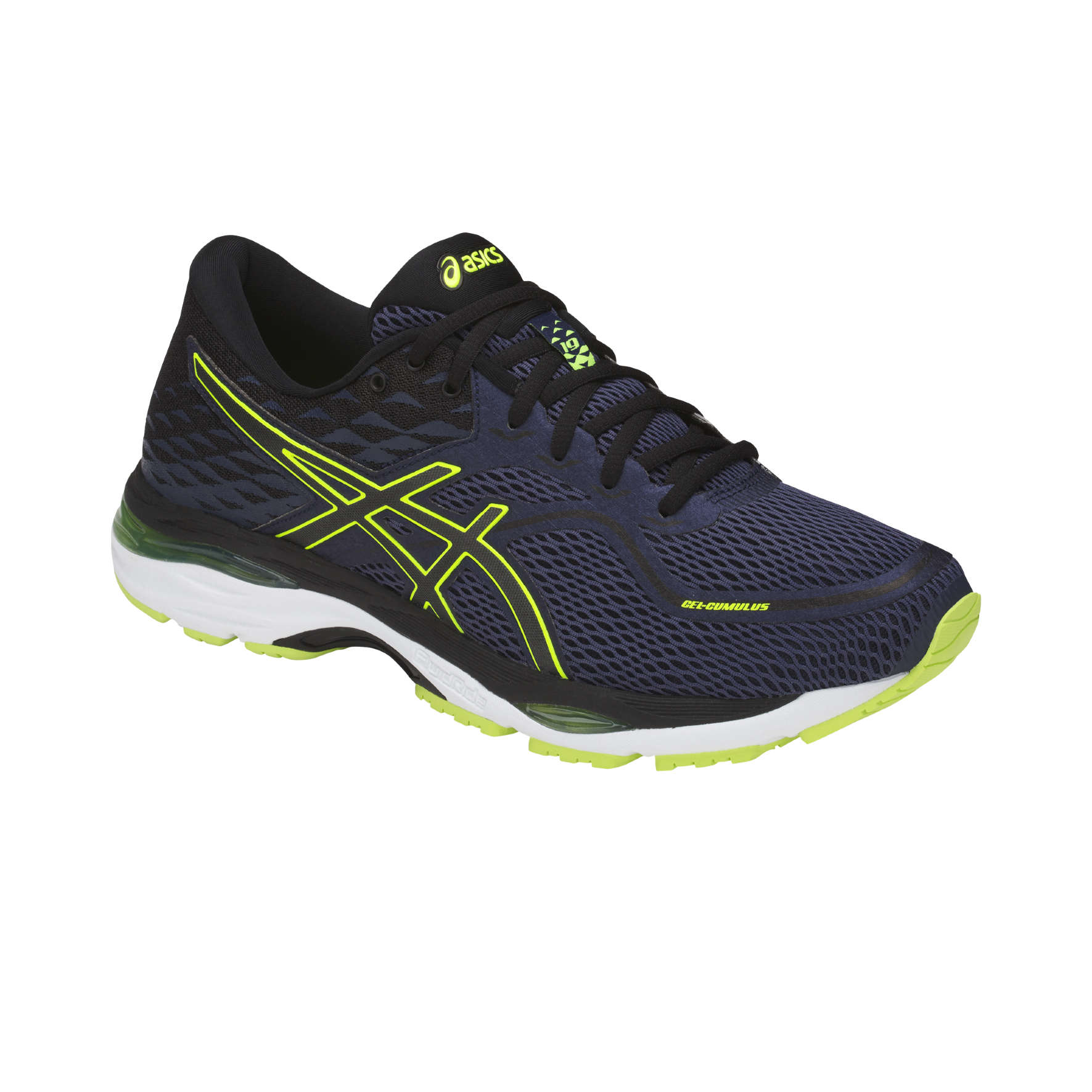 ASICS Gel Cumulus 19 Hardloopschoenen Blauw/Groen/Zwart Heren