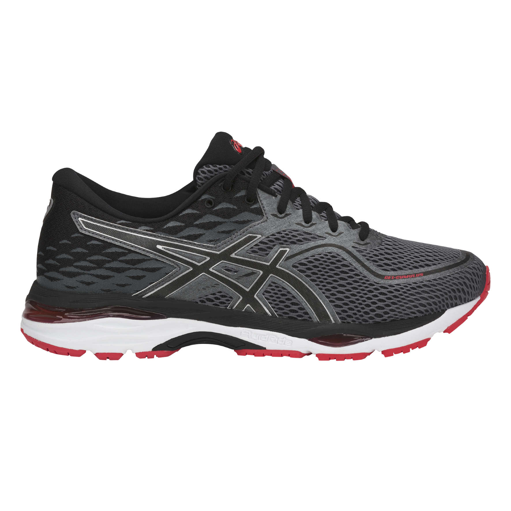 ASICS Gel Cumulus 19 Hardloopschoenen Zwart/Grijs/Rood Heren