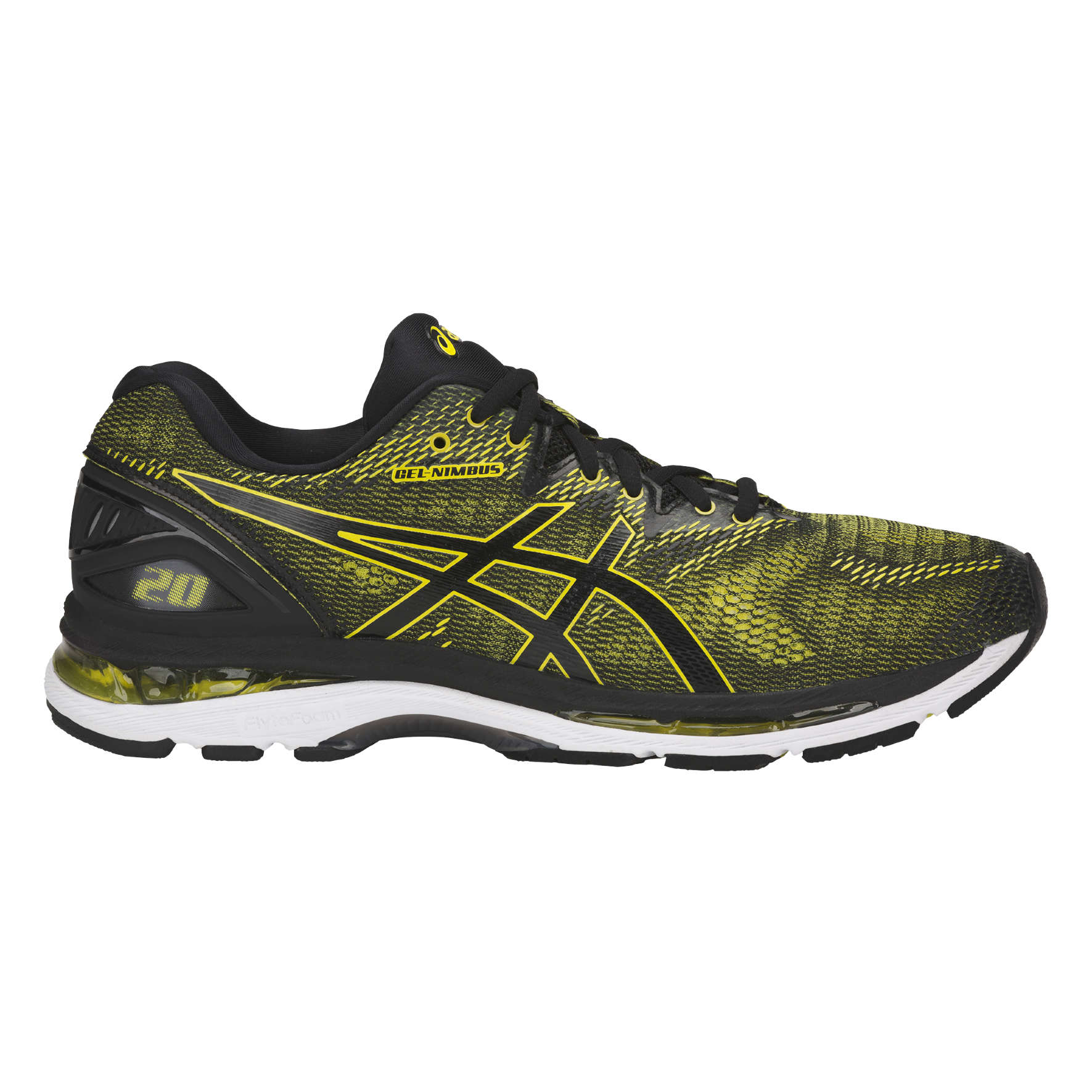 ASICS Gel Nimbus 20 Hardloopschoenen Geel/Zwart/Wit Heren