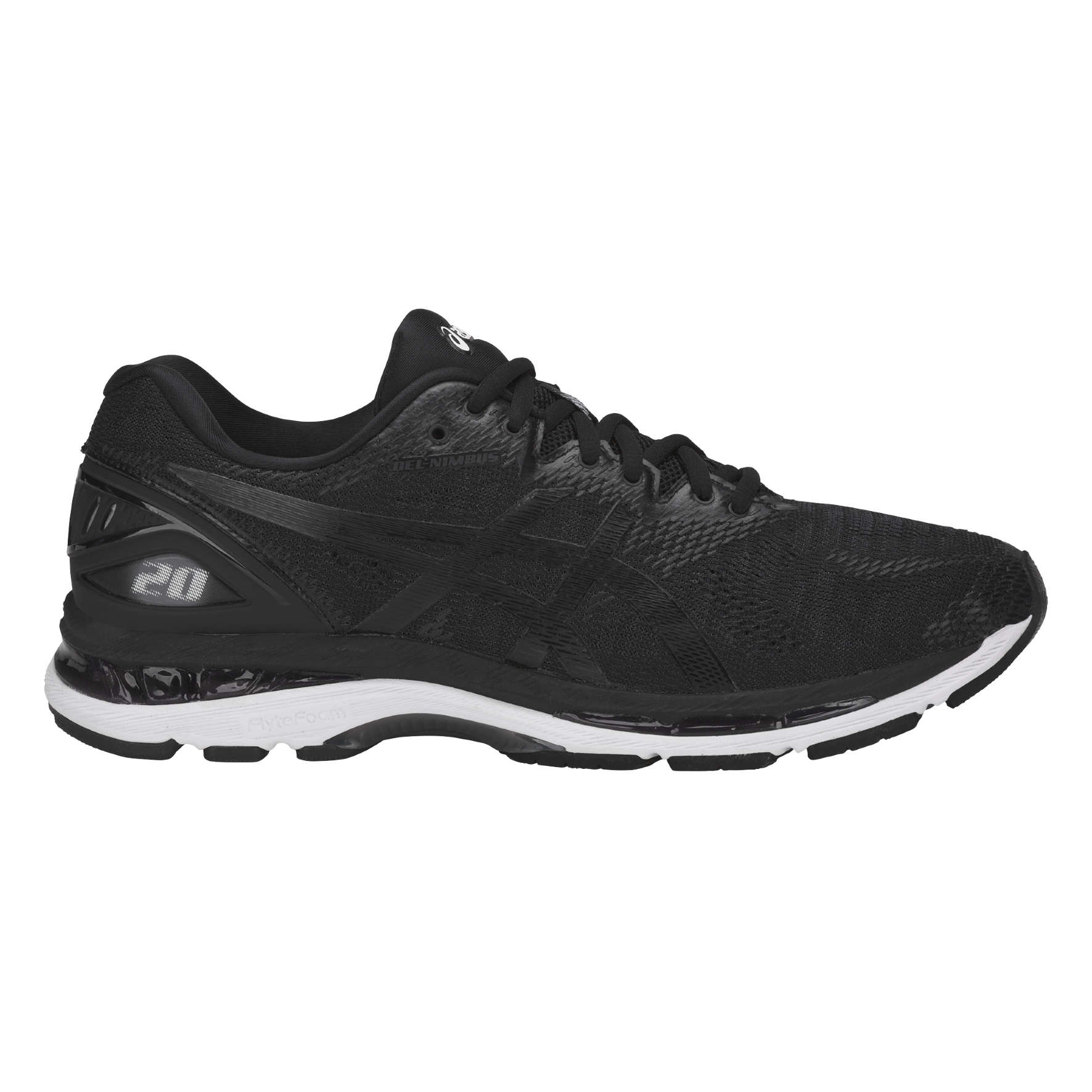 ASICS Gel Nimbus 20 Hardloopschoenen Zwart/Wit Heren