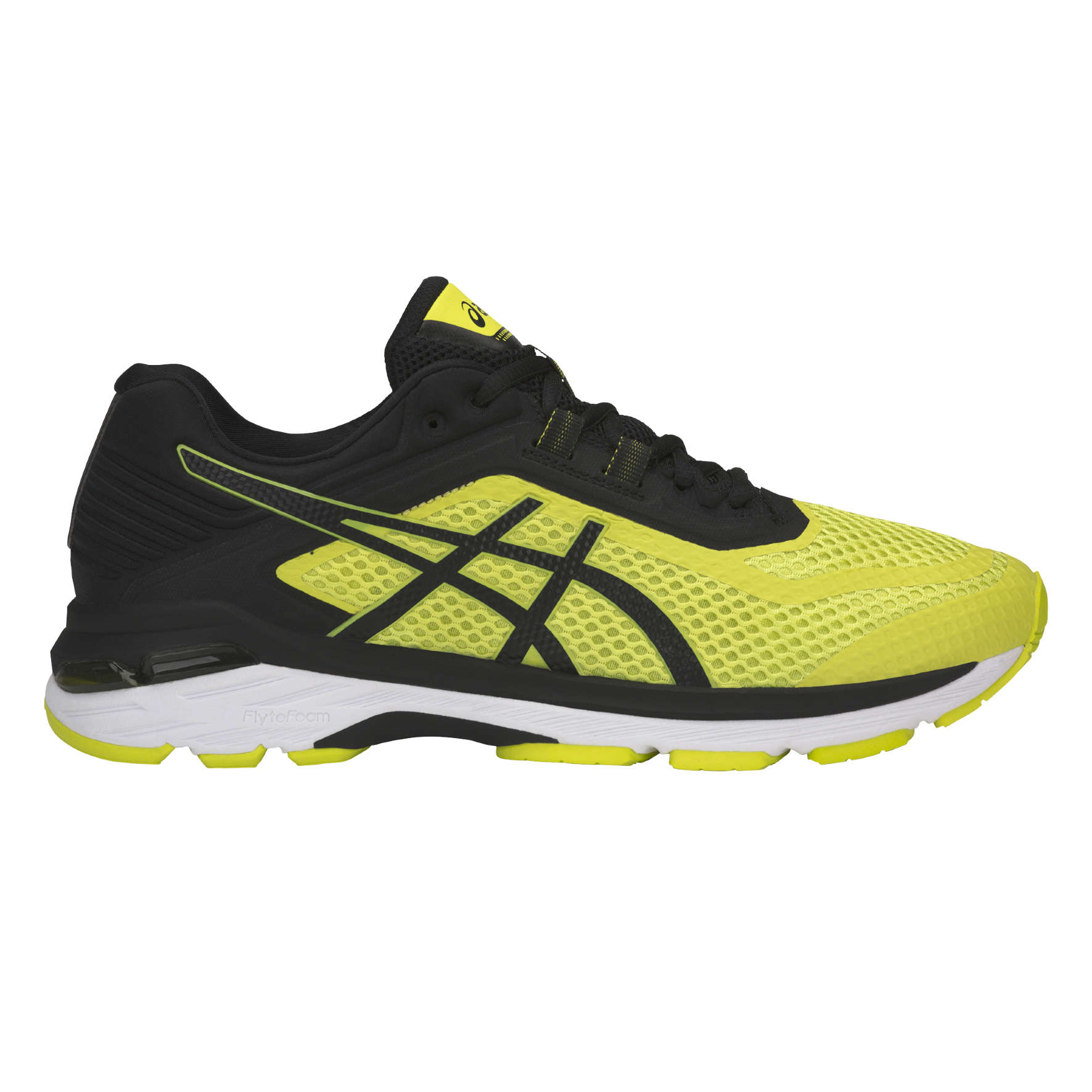 ASICS GT 2000 6 Hardloopschoenen Geel/Zwart/Wit Heren