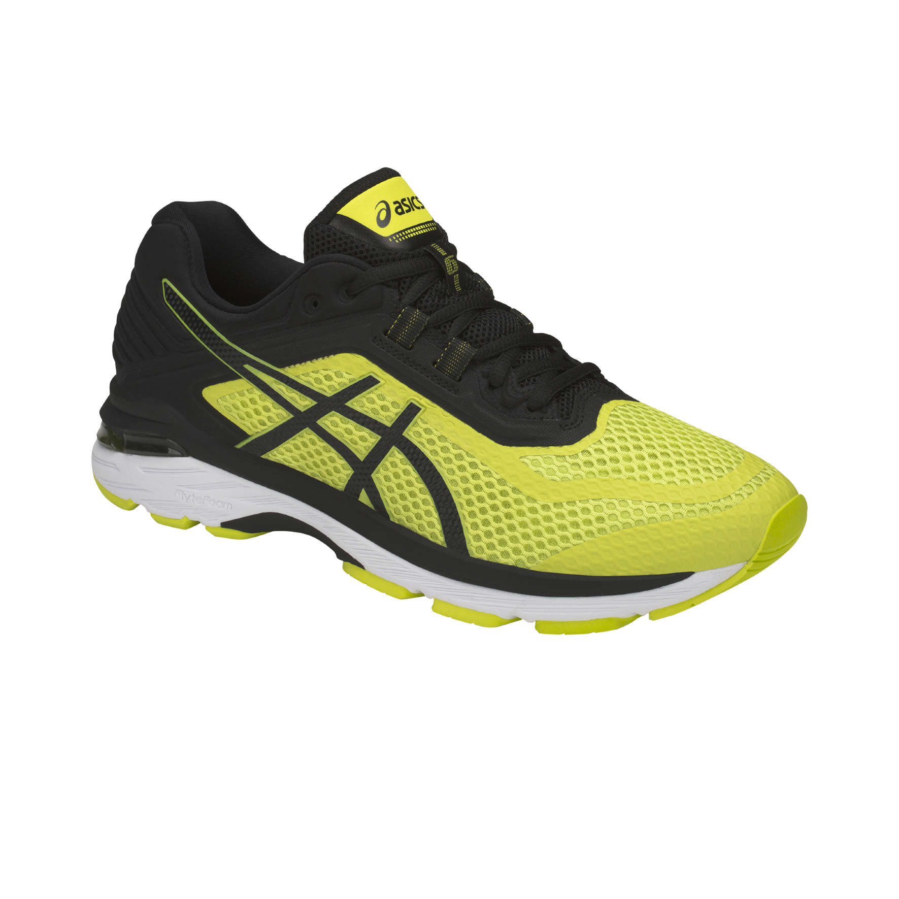 ASICS GT 2000 6 Hardloopschoenen Geel/Zwart/Wit Heren