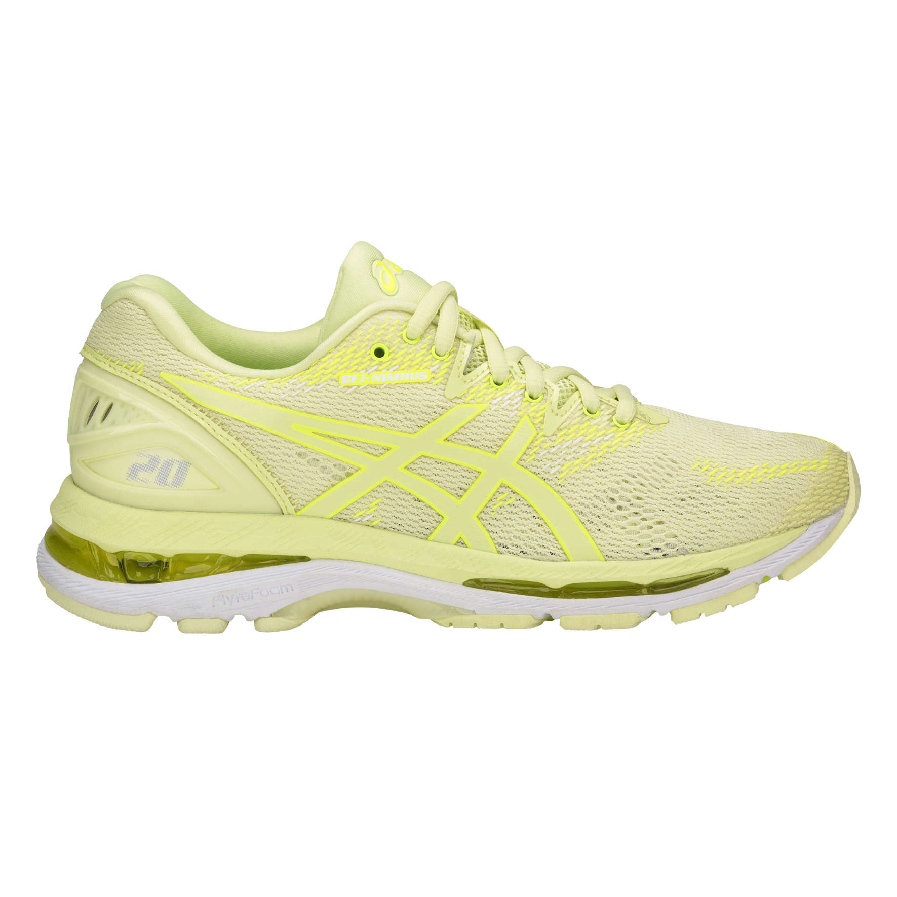 ASICS Gel Nimbus 20 Hardloopschoenen Geel/Wit Dames