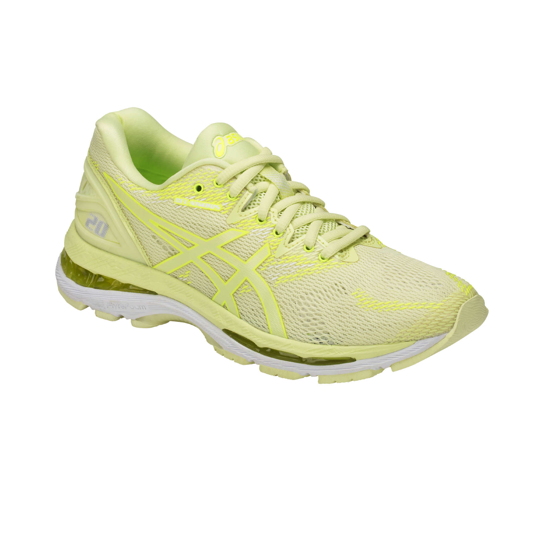 ASICS Gel Nimbus 20 Hardloopschoenen Geel/Wit Dames