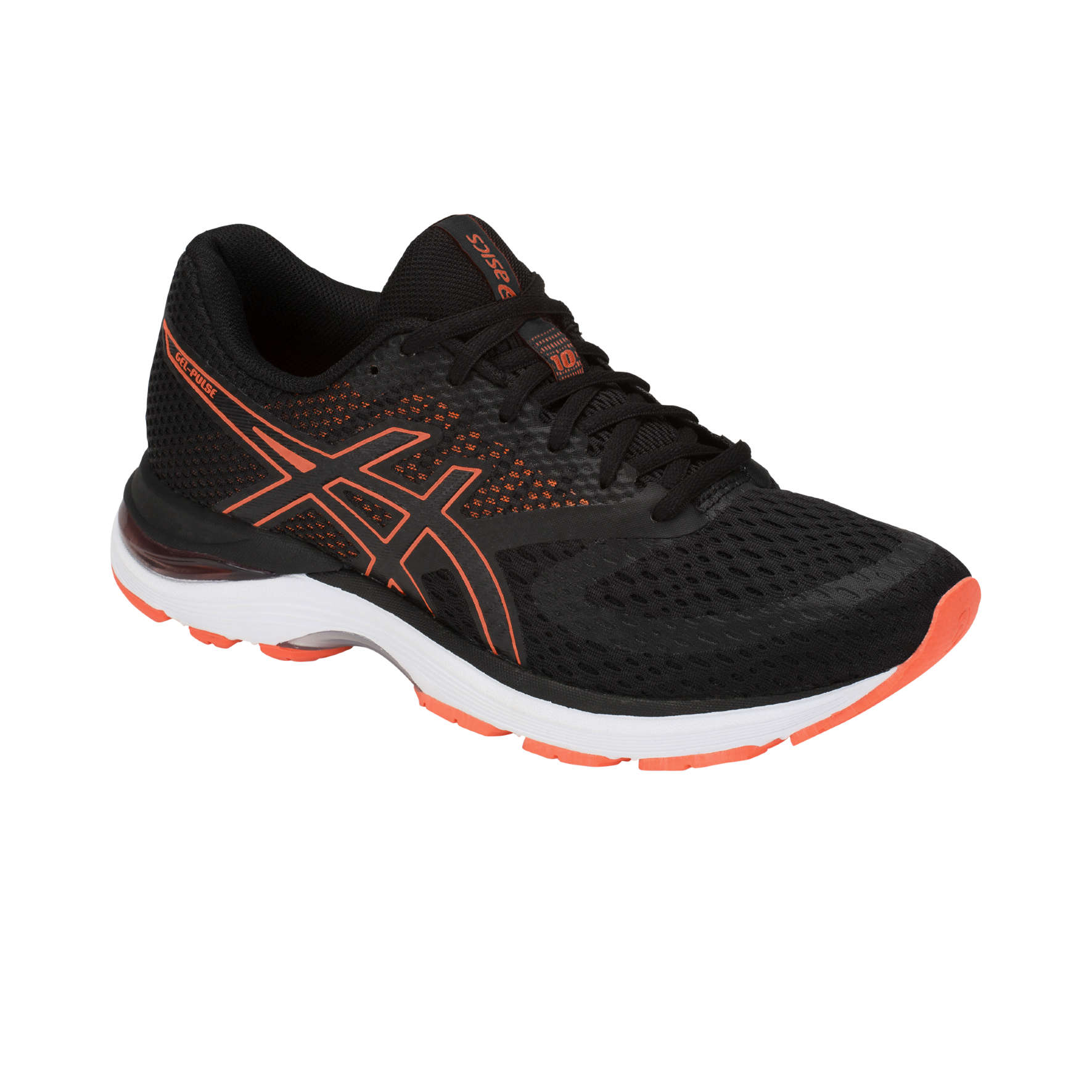 ASICS Gel Pulse 10 Hardloopschoenen Zwart Oranje Dames koop je bij Futurumshop