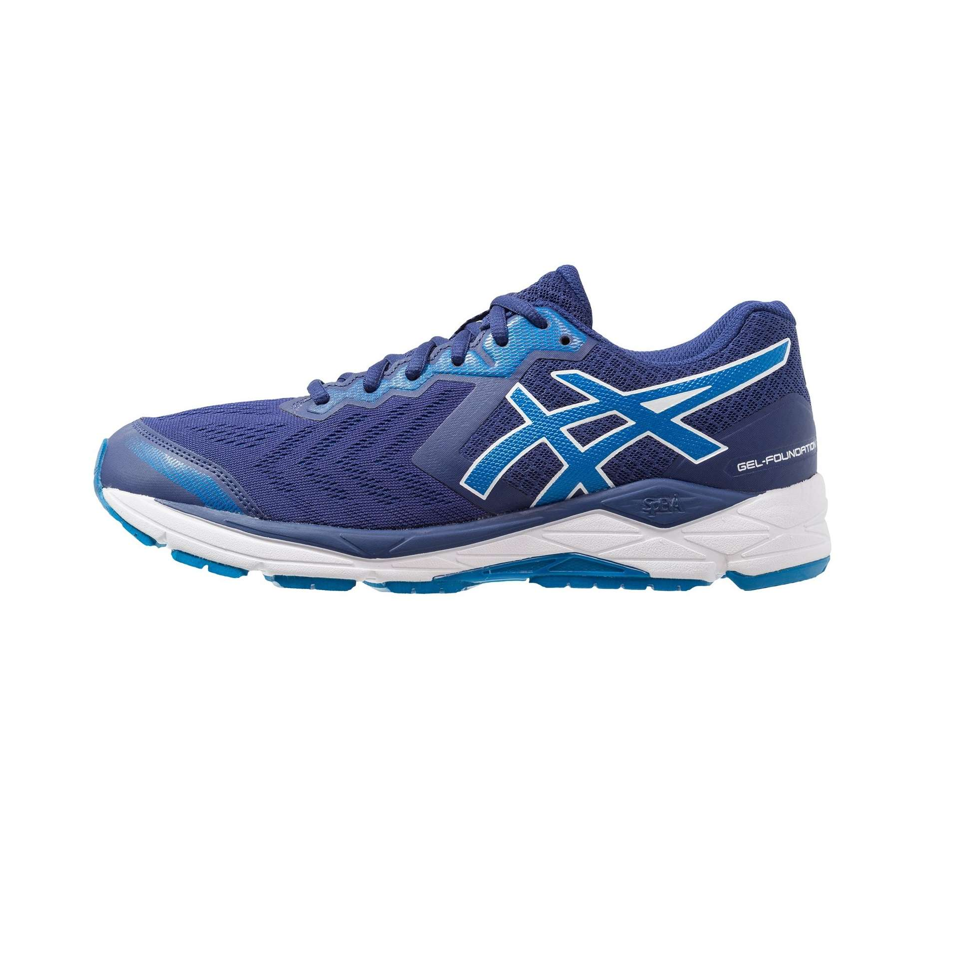 ASICS Gel Foundation (2E) Hardloopschoenen Blauw/Zwart Heren koop je bij Futurumshop.nl