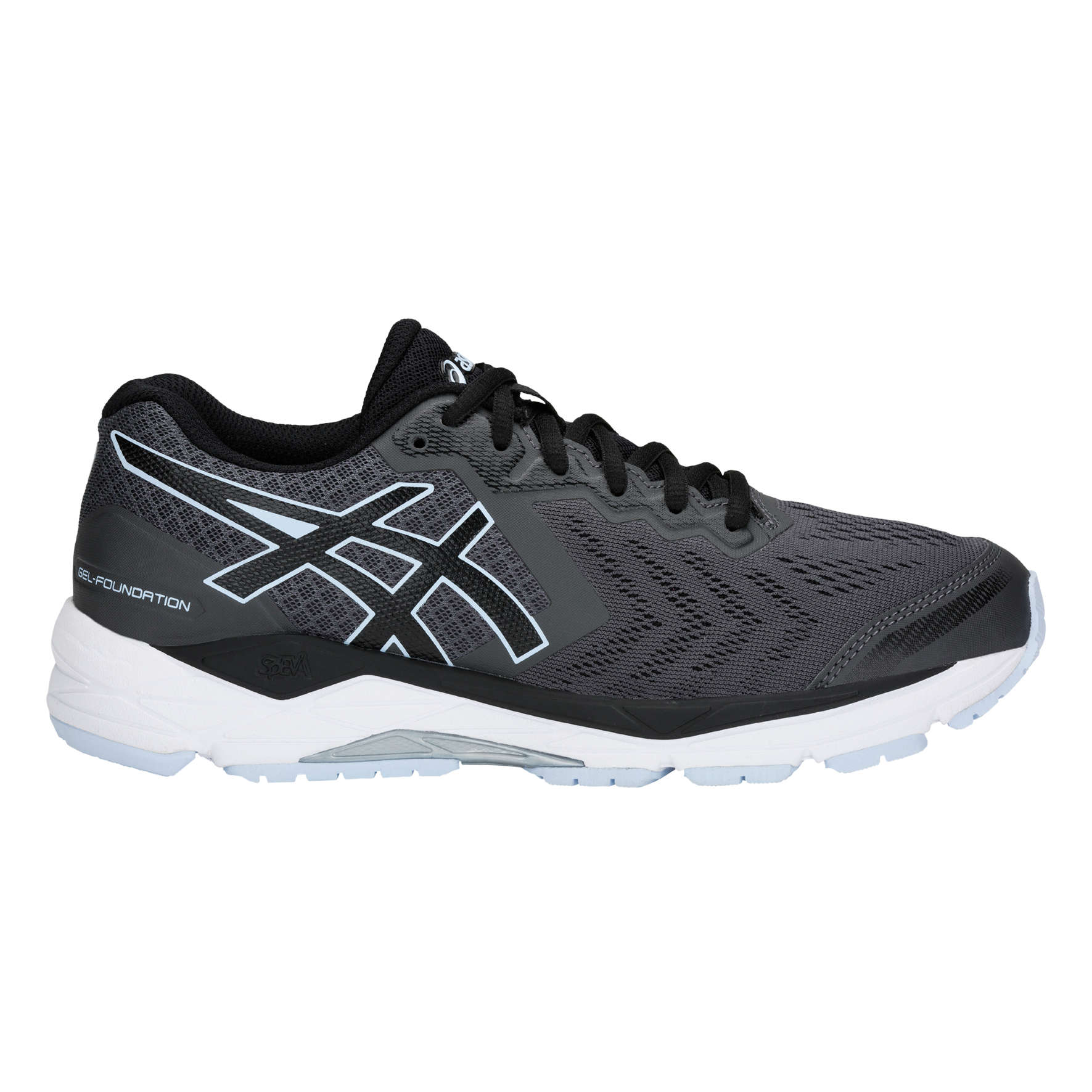 ASICS Gel Foundation 13 Hardloopschoenen Grijs Zwart Dames koop je bij Futurumshop