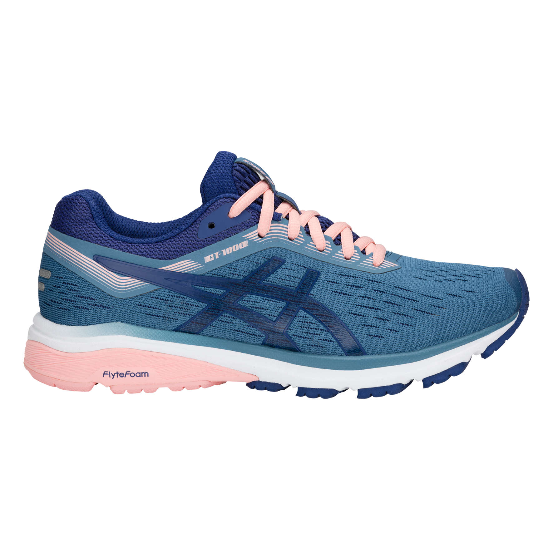 ASICS GT 1000 7 Hardloopschoenen Blauw/Roze/Wit Dames koop je bij  Futurumshop.nl