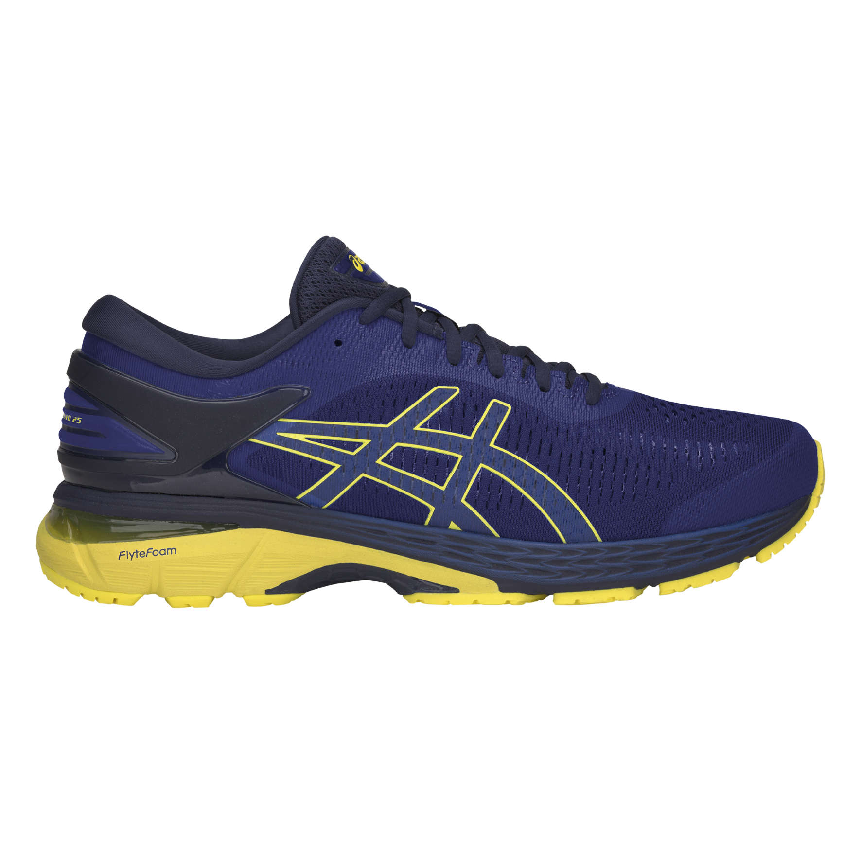 ASICS Gel Kayano 25 Hardloopschoenen Blauw Geel Heren