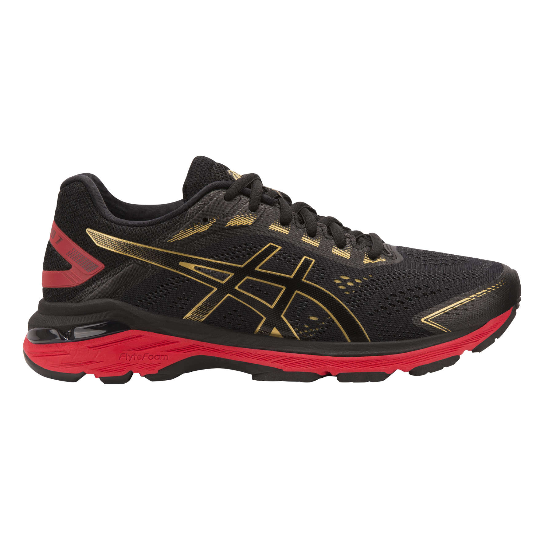 ASICS GT 2000 7 Hardloopschoenen Zwart Goud Dames koop je bij Futurumshop