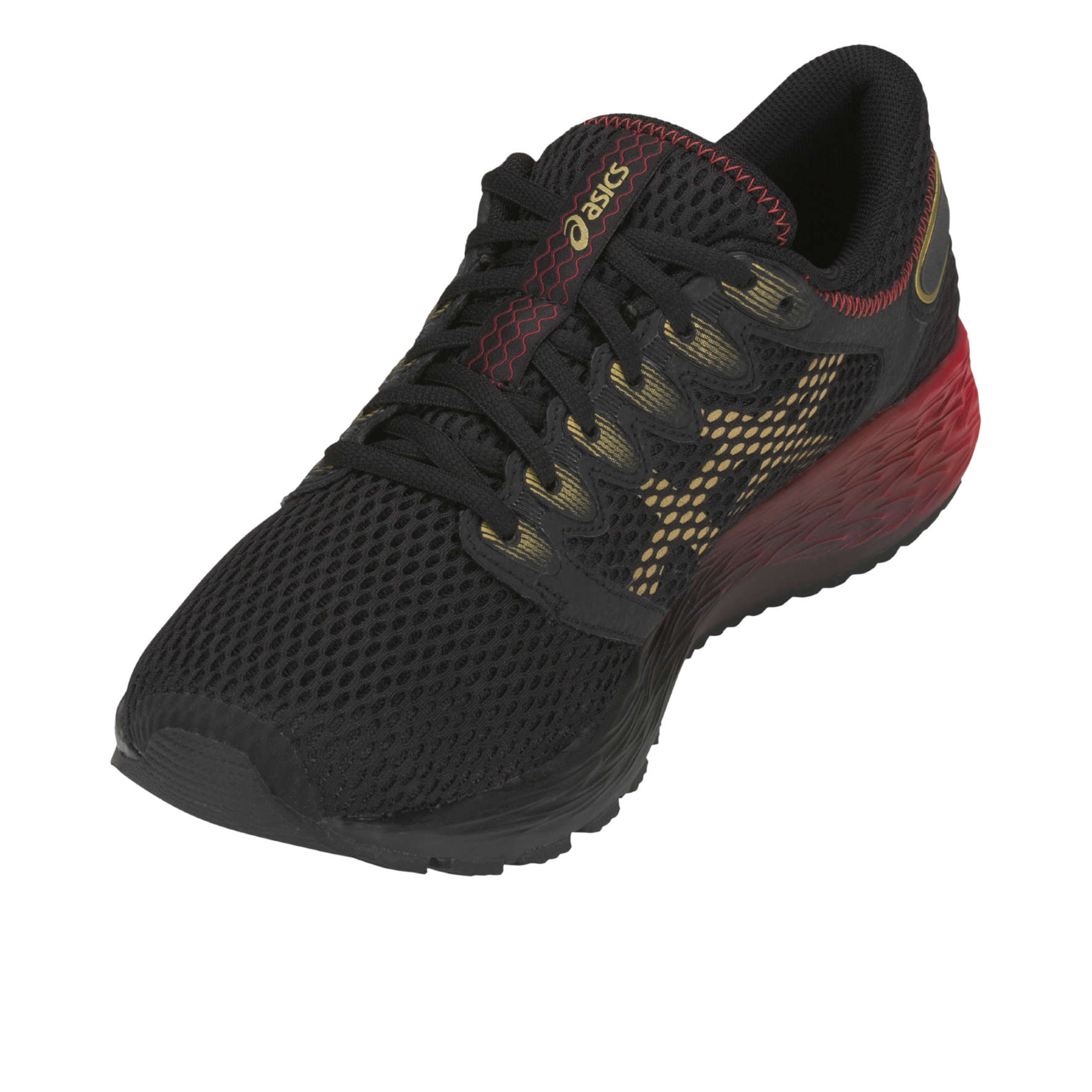 ASICS RoadHawk FF 2 Hardloopschoenen Zwart Goud Heren koop je bij Futurumshop